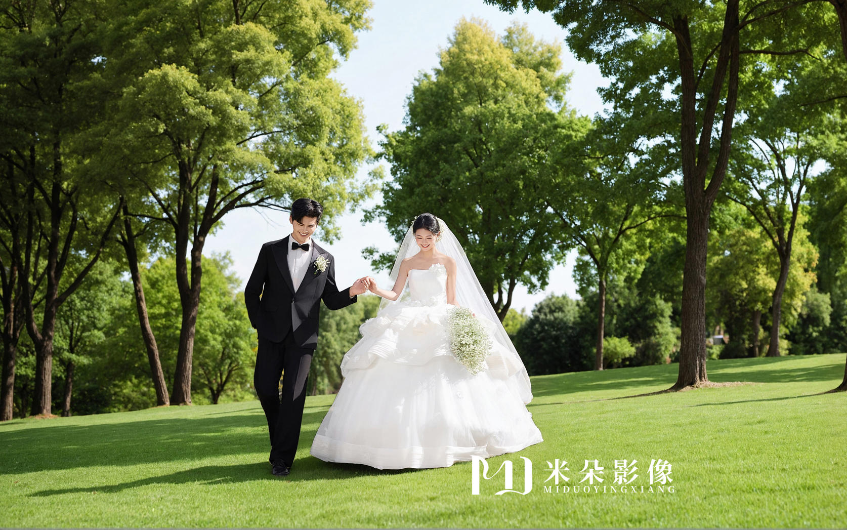 美到犯規(guī)??小清新森系婚紗照