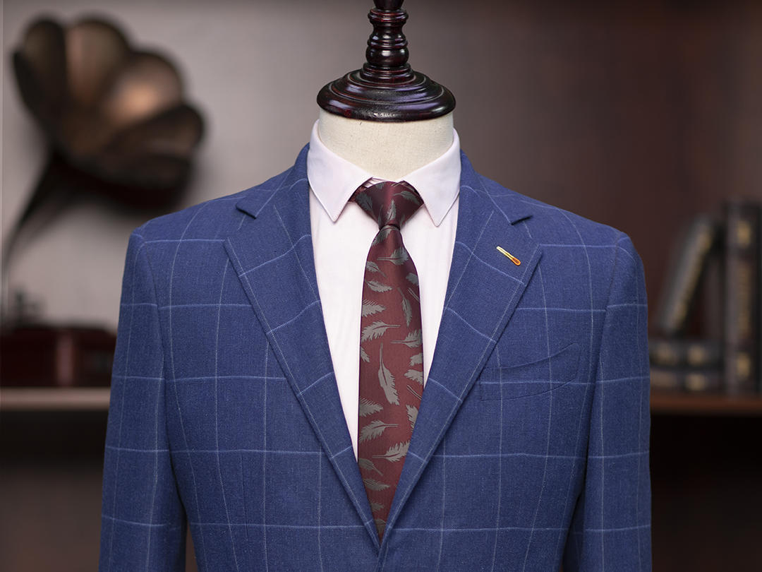 30%亚麻浅古蓝Blazer