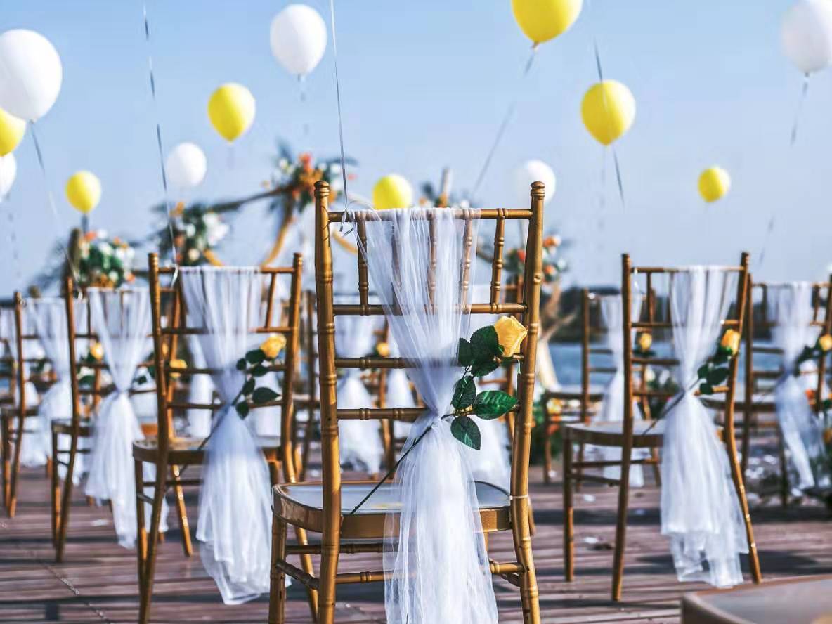 户外婚礼橙色婚礼简约婚礼