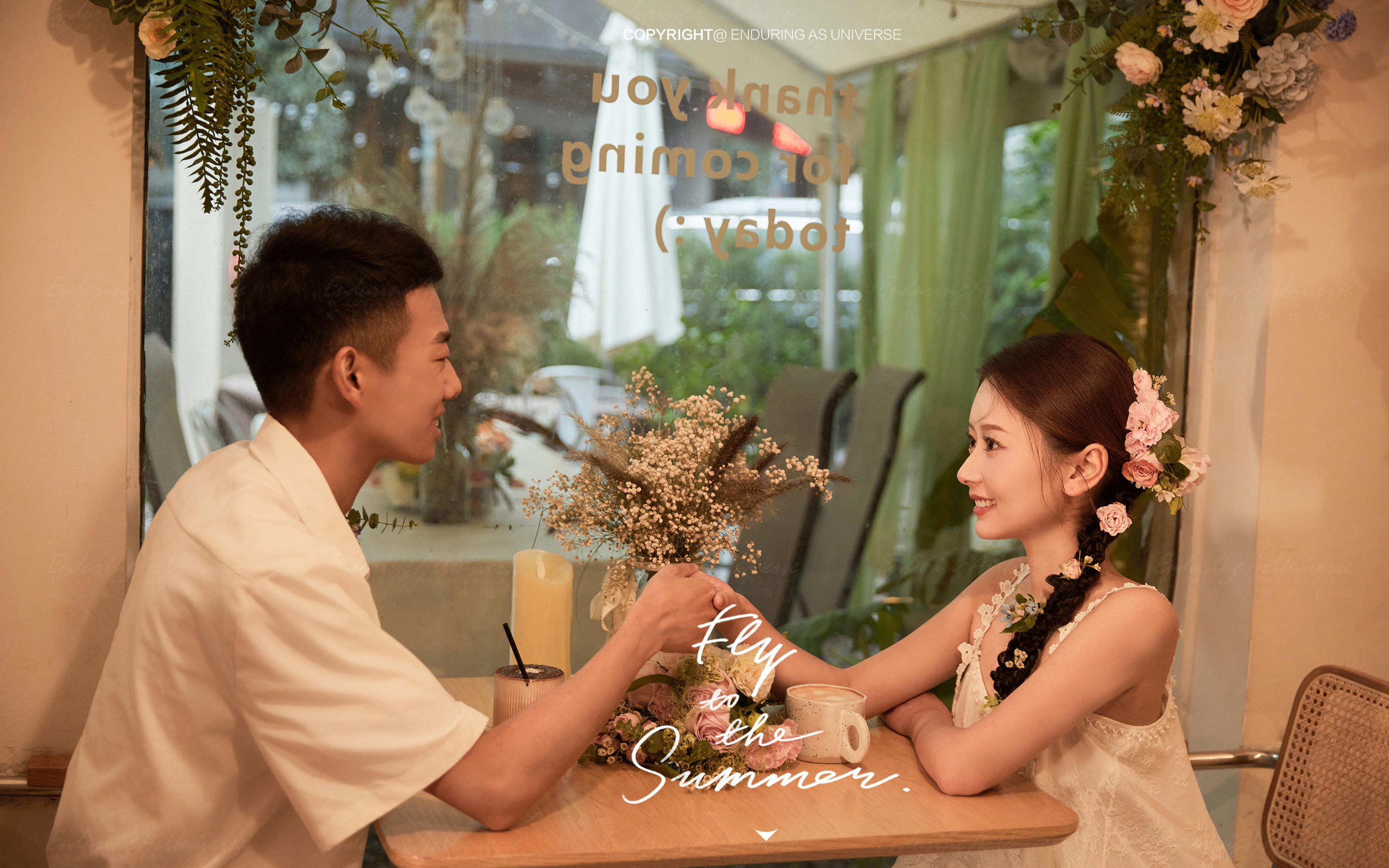 咖啡馆☕日杂胶片婚纱照超甜诶~