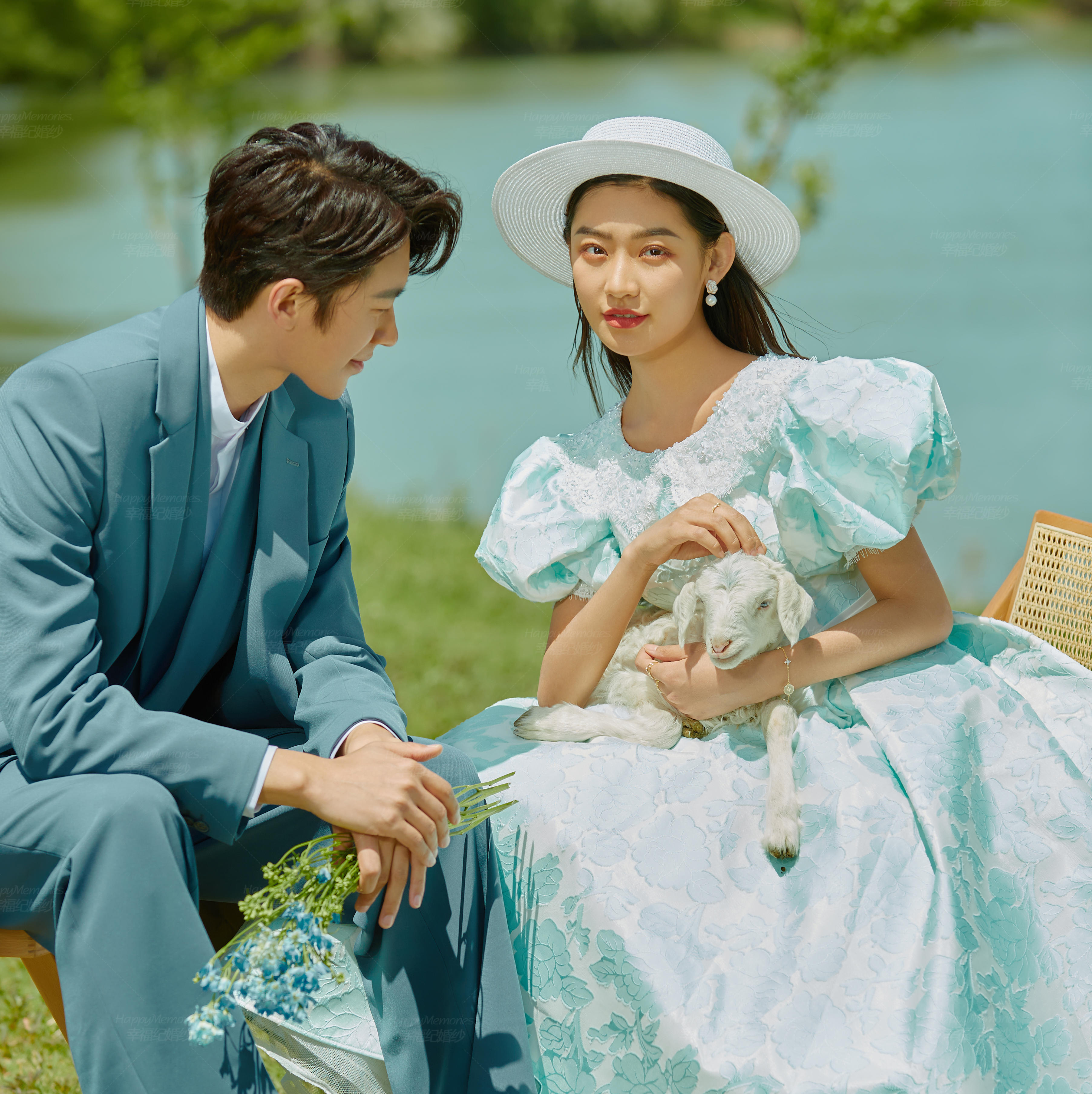草坪婚纱照||欧美复古风，像油画一样的美