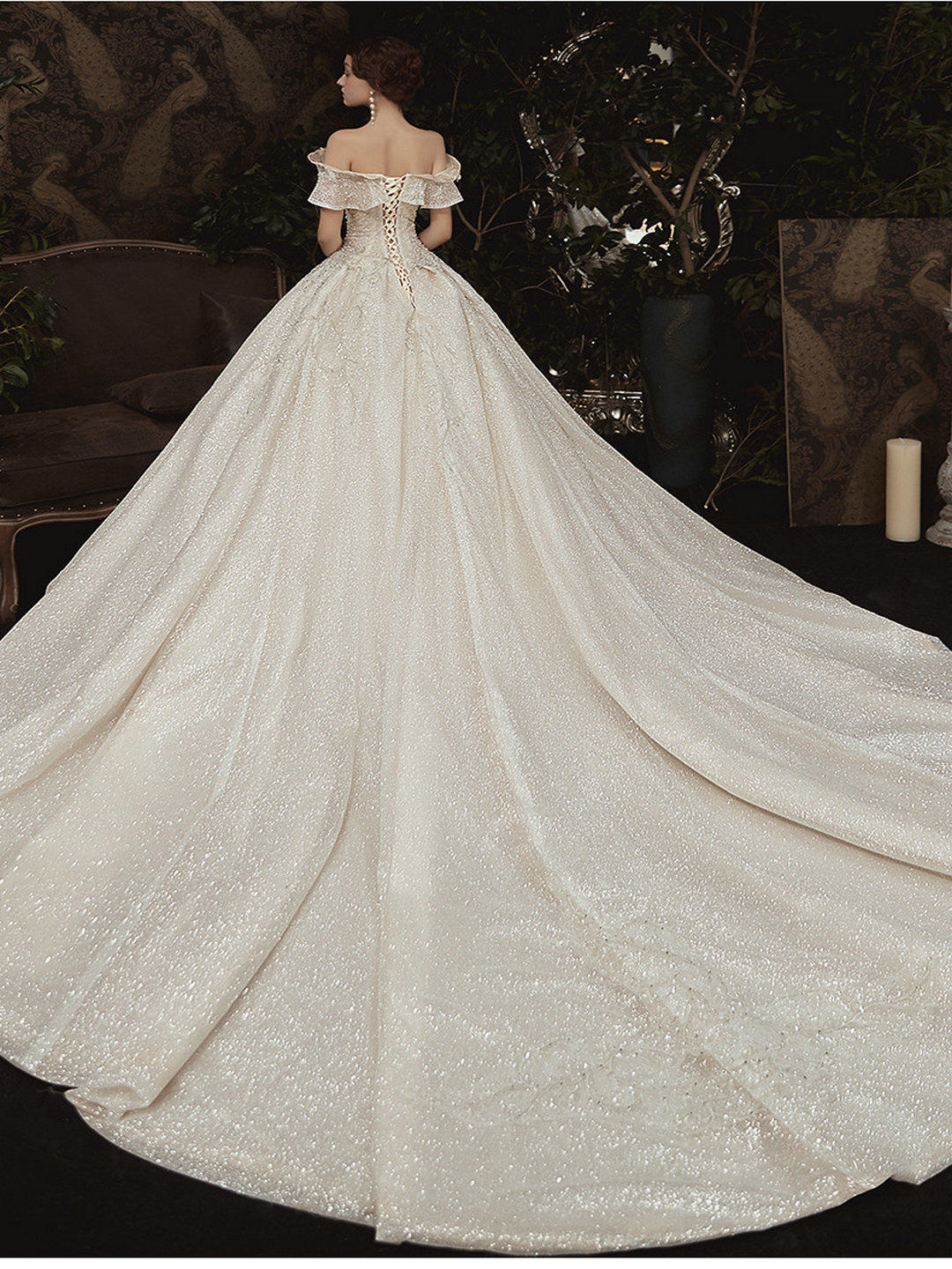 遮肉显瘦仪式主婚纱3件套