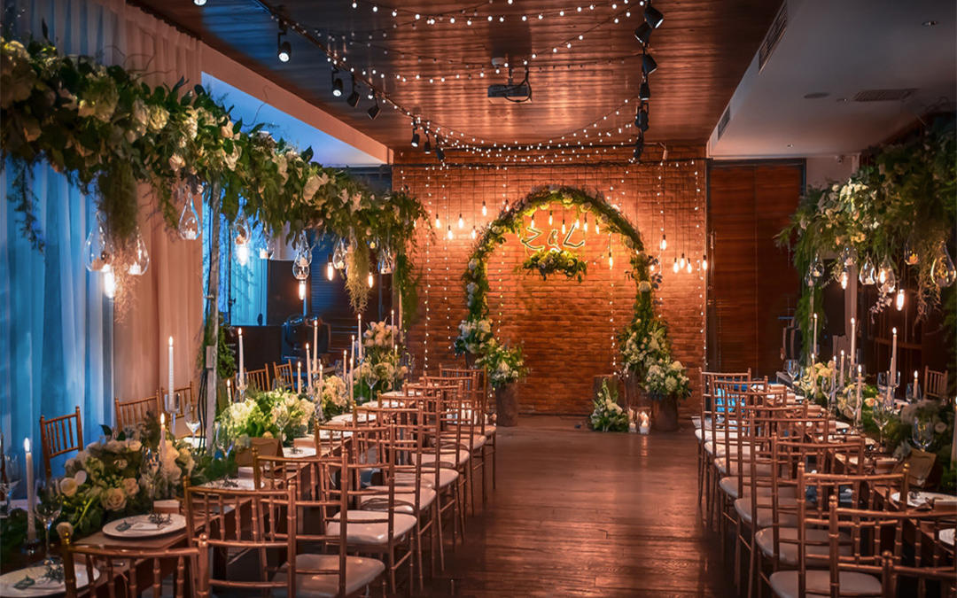 城市风个性创意型婚礼《男人花》