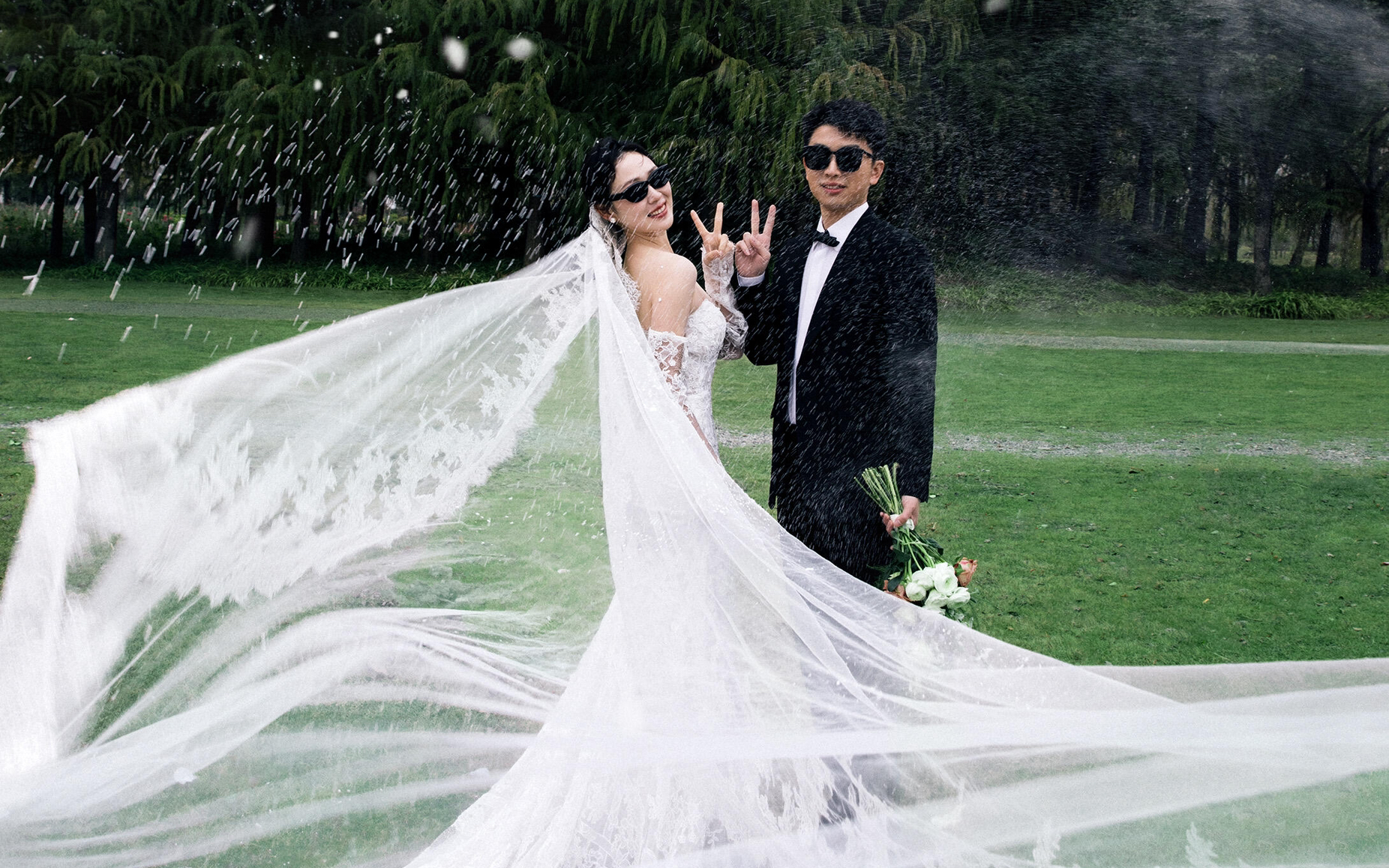 草坪系列客片欣赏！石家庄婚纱照推荐系列