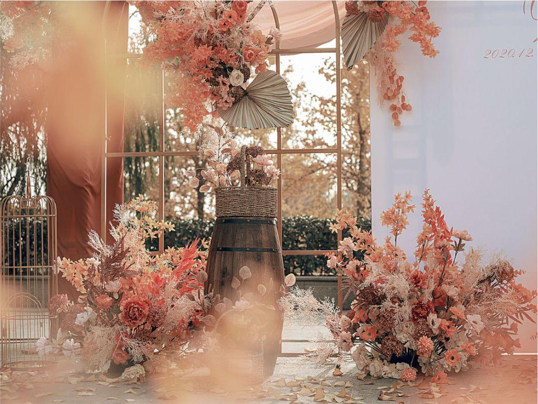 入目皆是秋-新款焦糖色网红婚礼(含四大金刚音响）