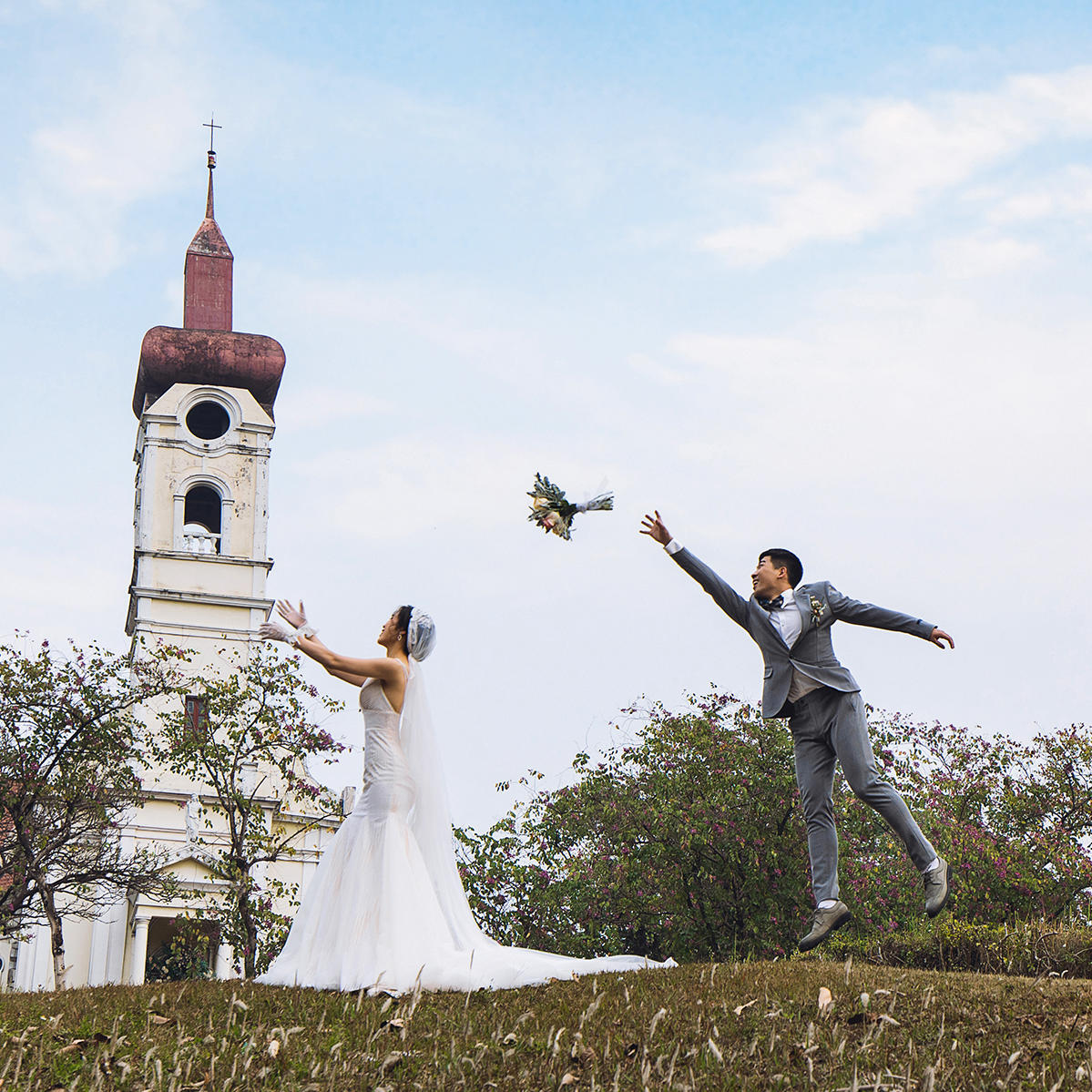复古婚纱照|教堂婚纱照|森系婚纱照|洛莉庄园