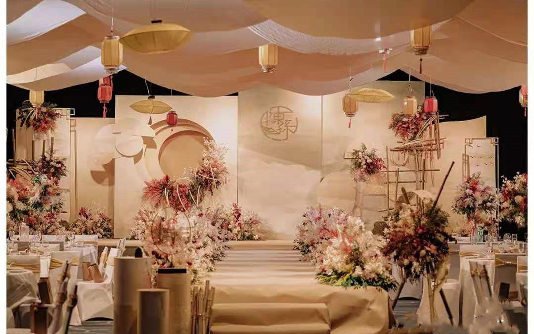 拾月婚礼红橙中式融合婚礼