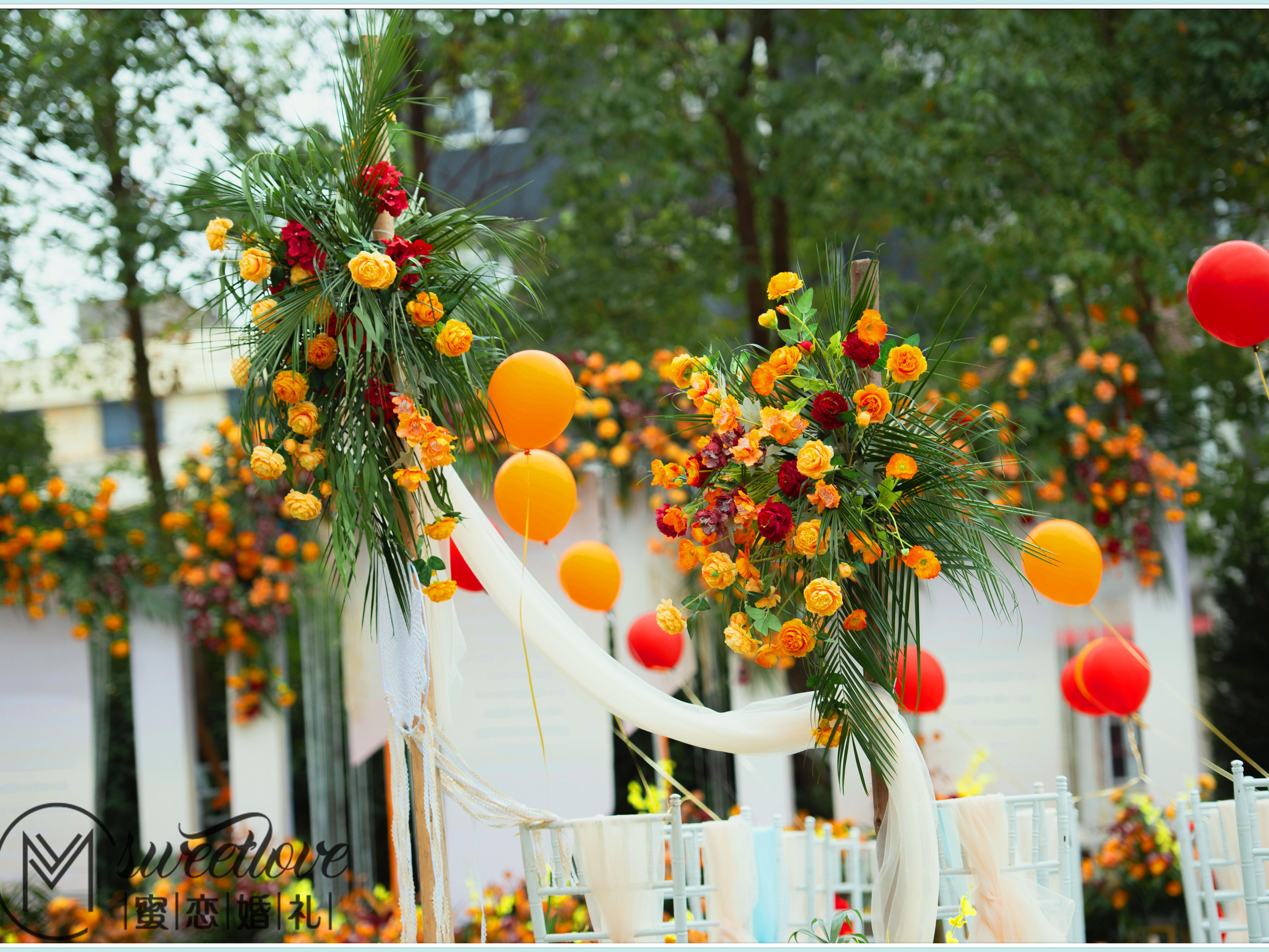 蜜恋婚礼/新人自家门口的婚礼