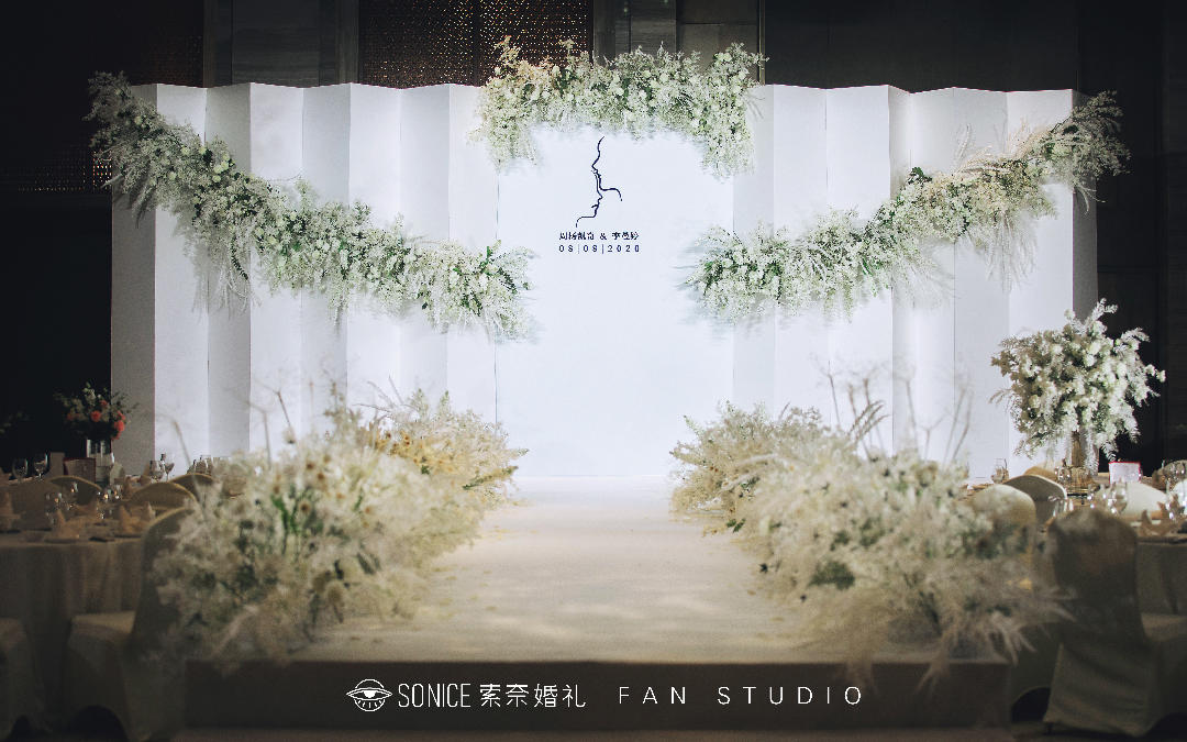 【索奈婚礼】清新优雅白绿婚礼