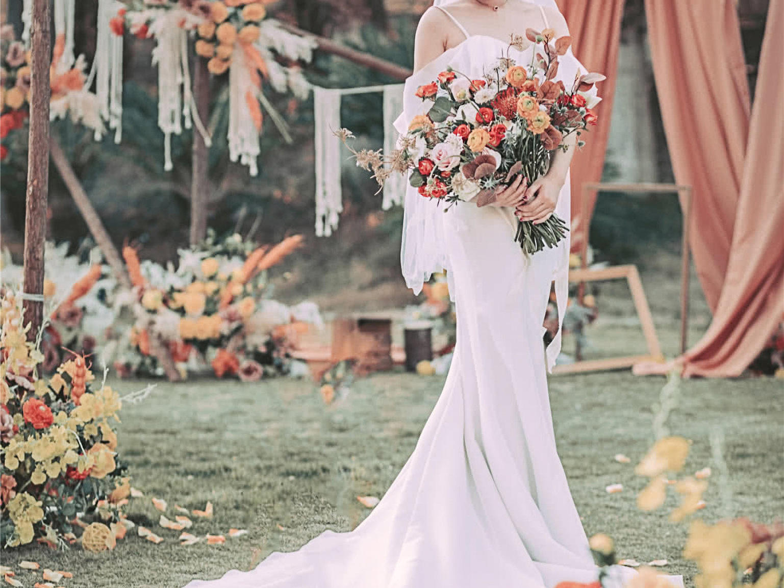 喜礼婚嫁/森系秋色户外婚礼/含主持摄像