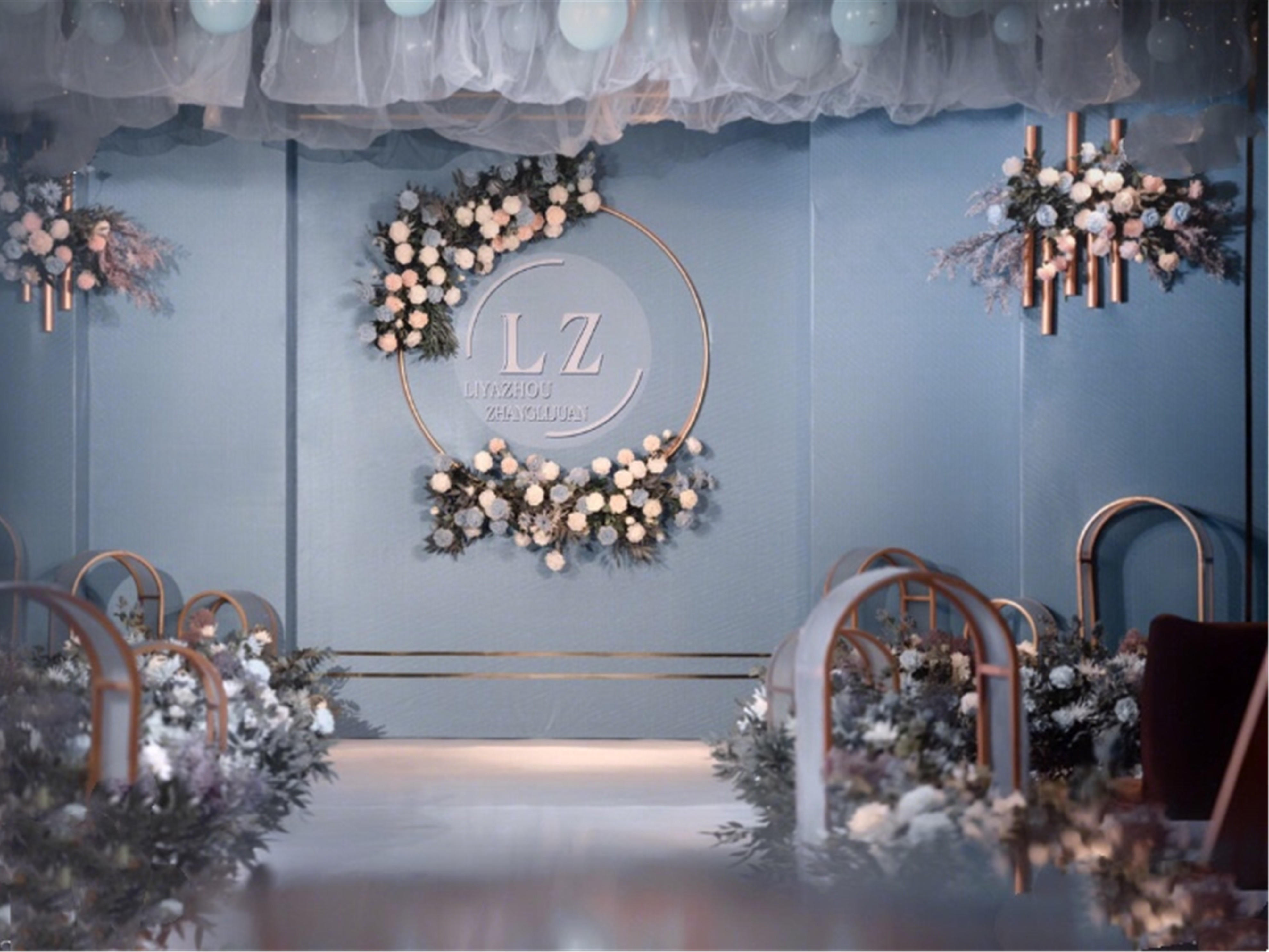 【喜壳婚礼】19年大热 梦幻气球顶 蓝色高端大气