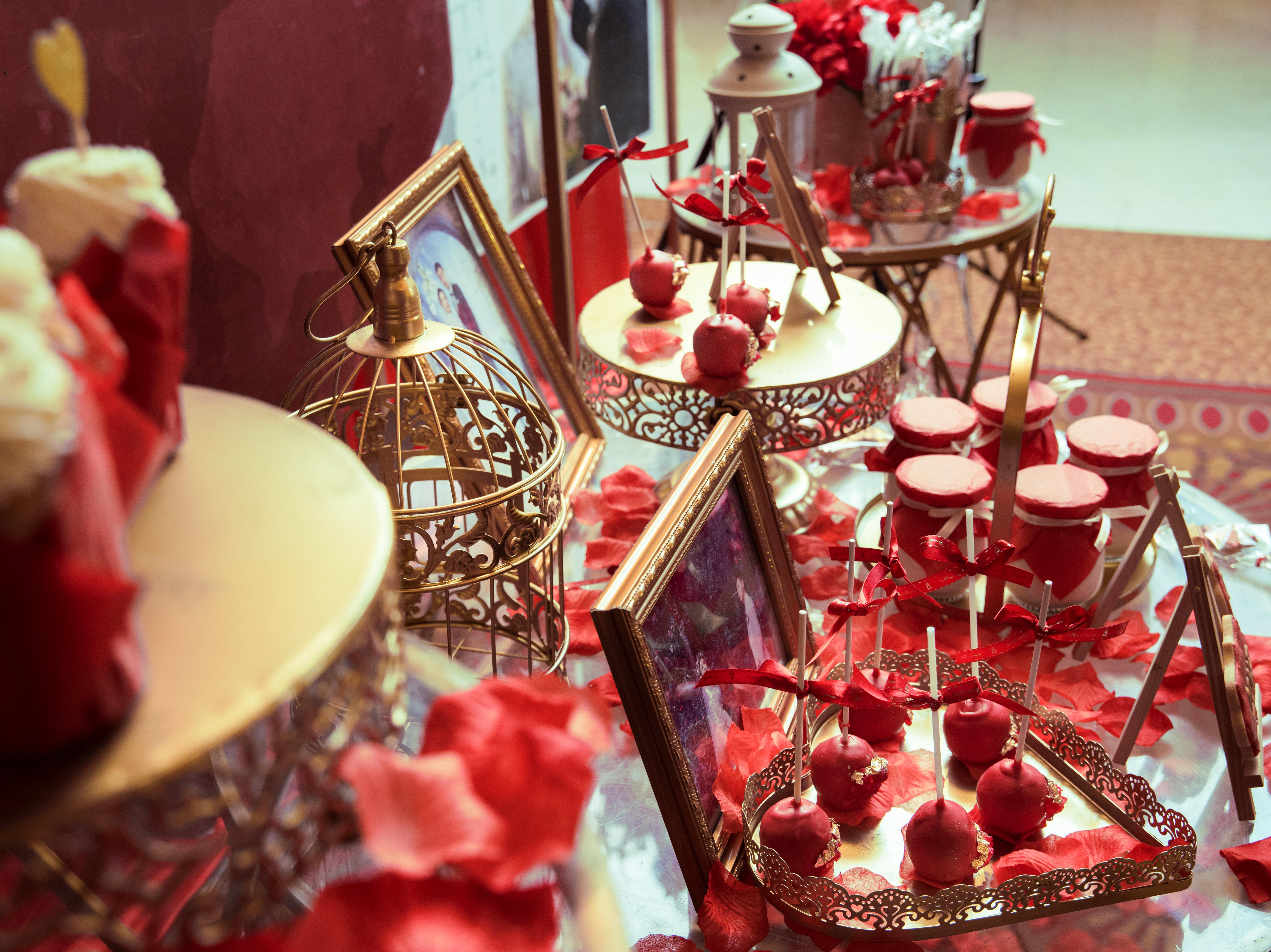 【浪漫派婚礼】红金色系简约风格婚礼