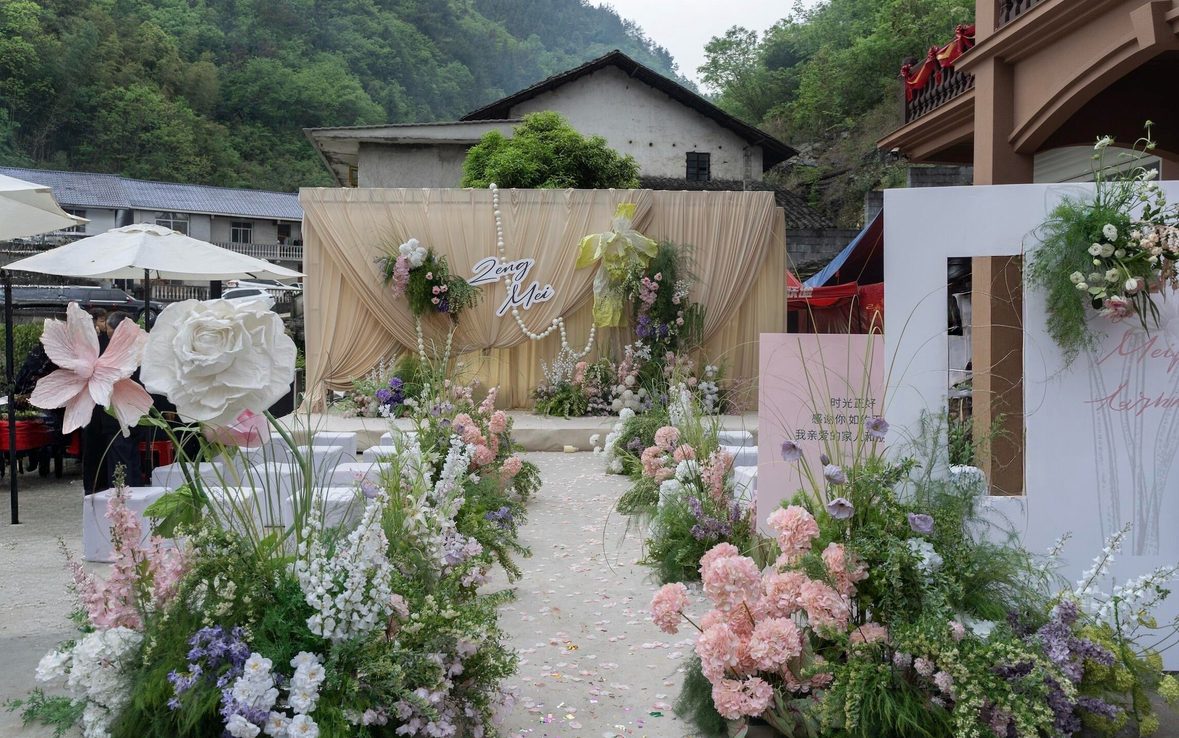 小预算也能办出浪漫农场坝坝宴，清新雅致不落俗套