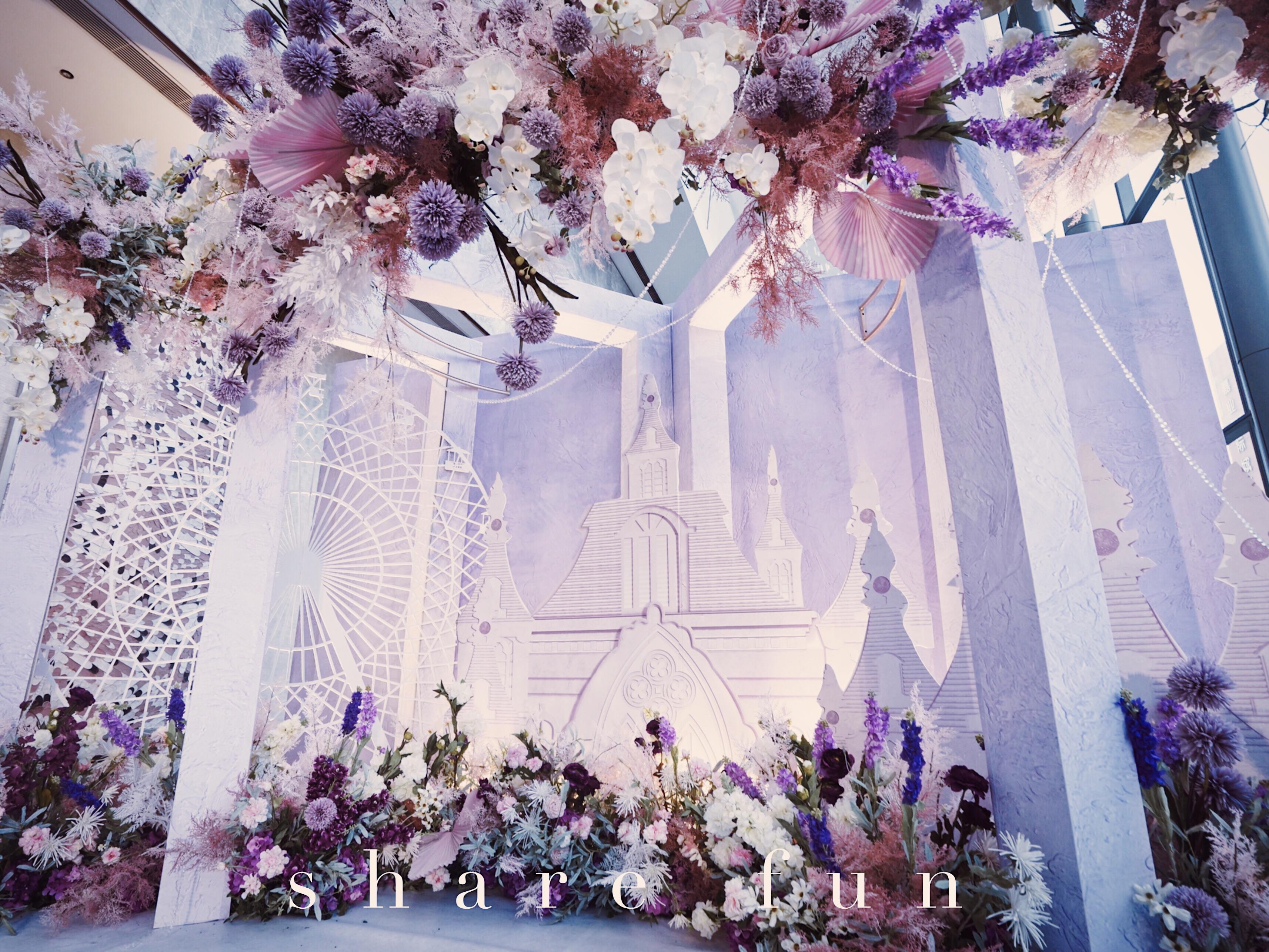 愿意为你做一场别致的气质紫色婚礼