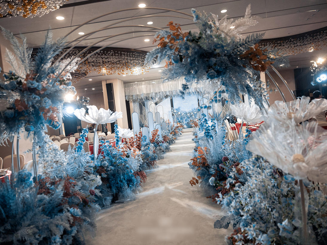 花田唯汀/蓝色小清新婚礼