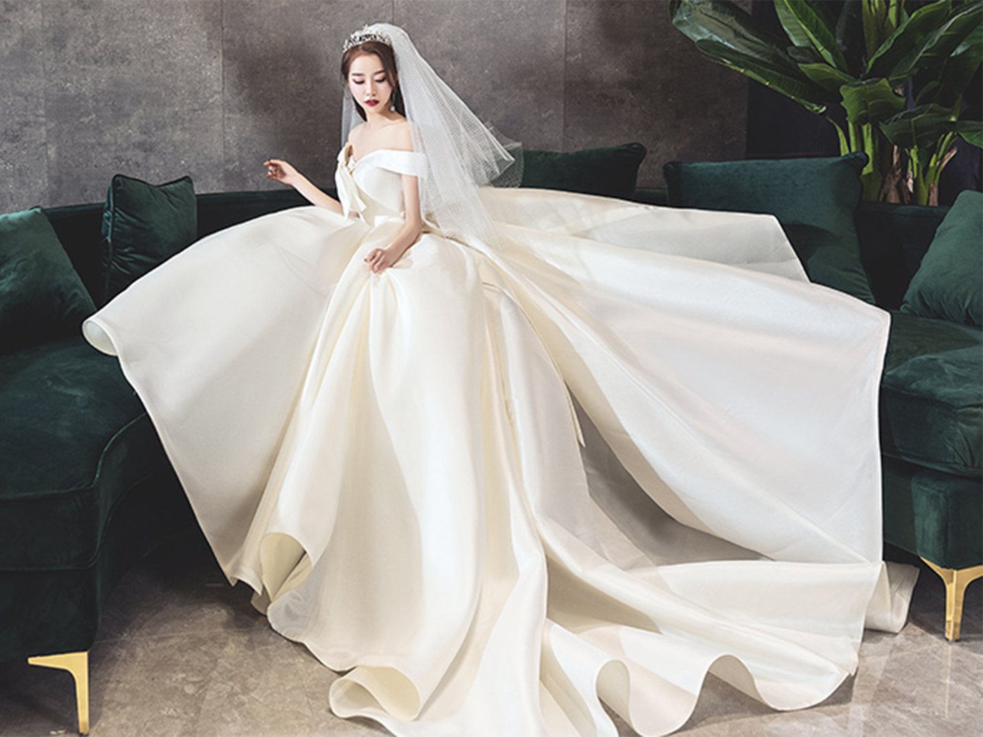 【Domi高级婚纱】3件套租赁主纱+礼服+中式