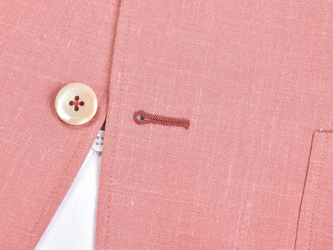 【伽品绅士】粉色休闲西装套装