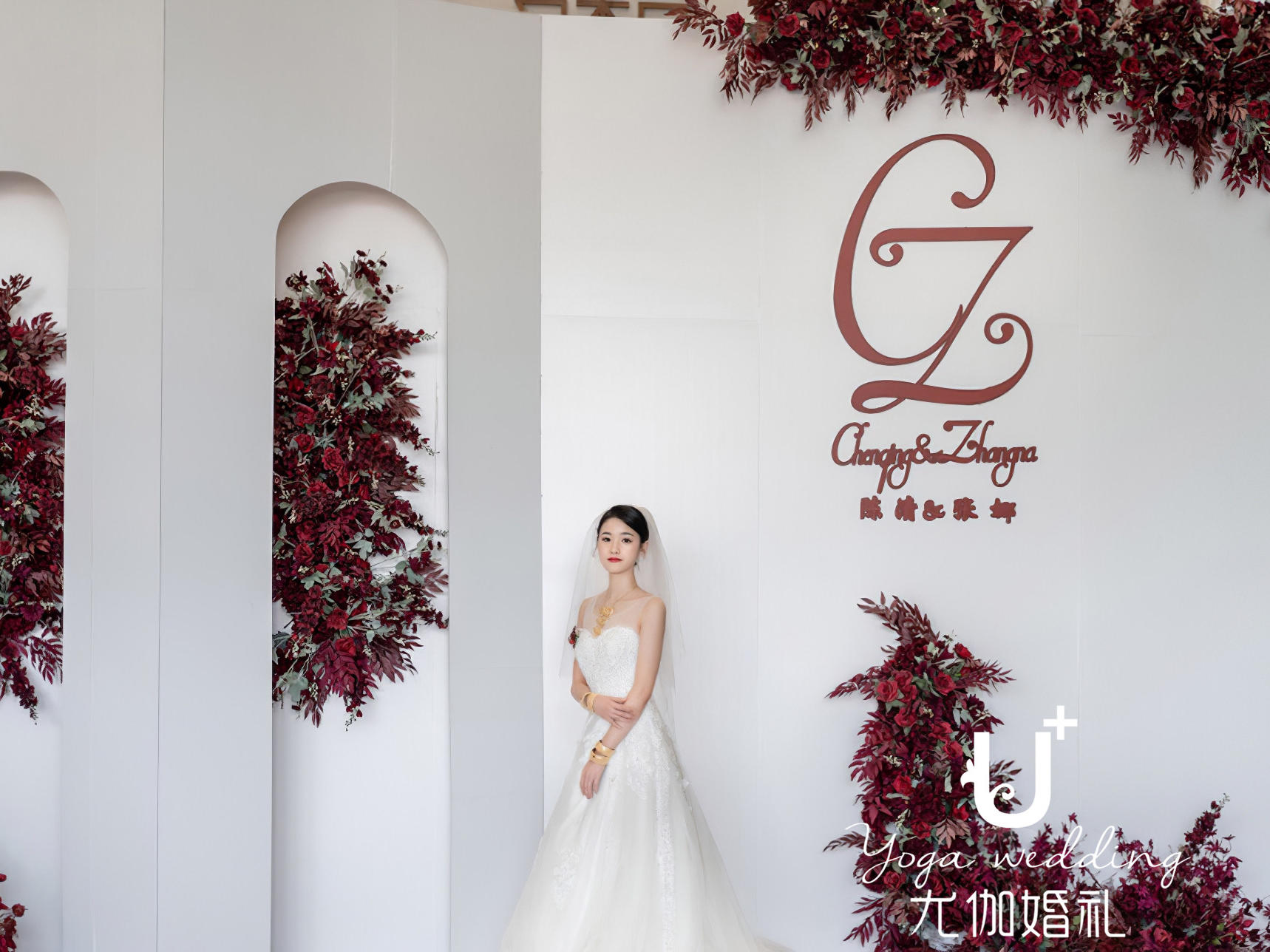 【尤伽婚礼】--韩式简约红白色系婚礼