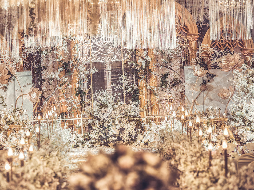 璀璨丨DreamPark·唯美创意香槟色欧式婚礼