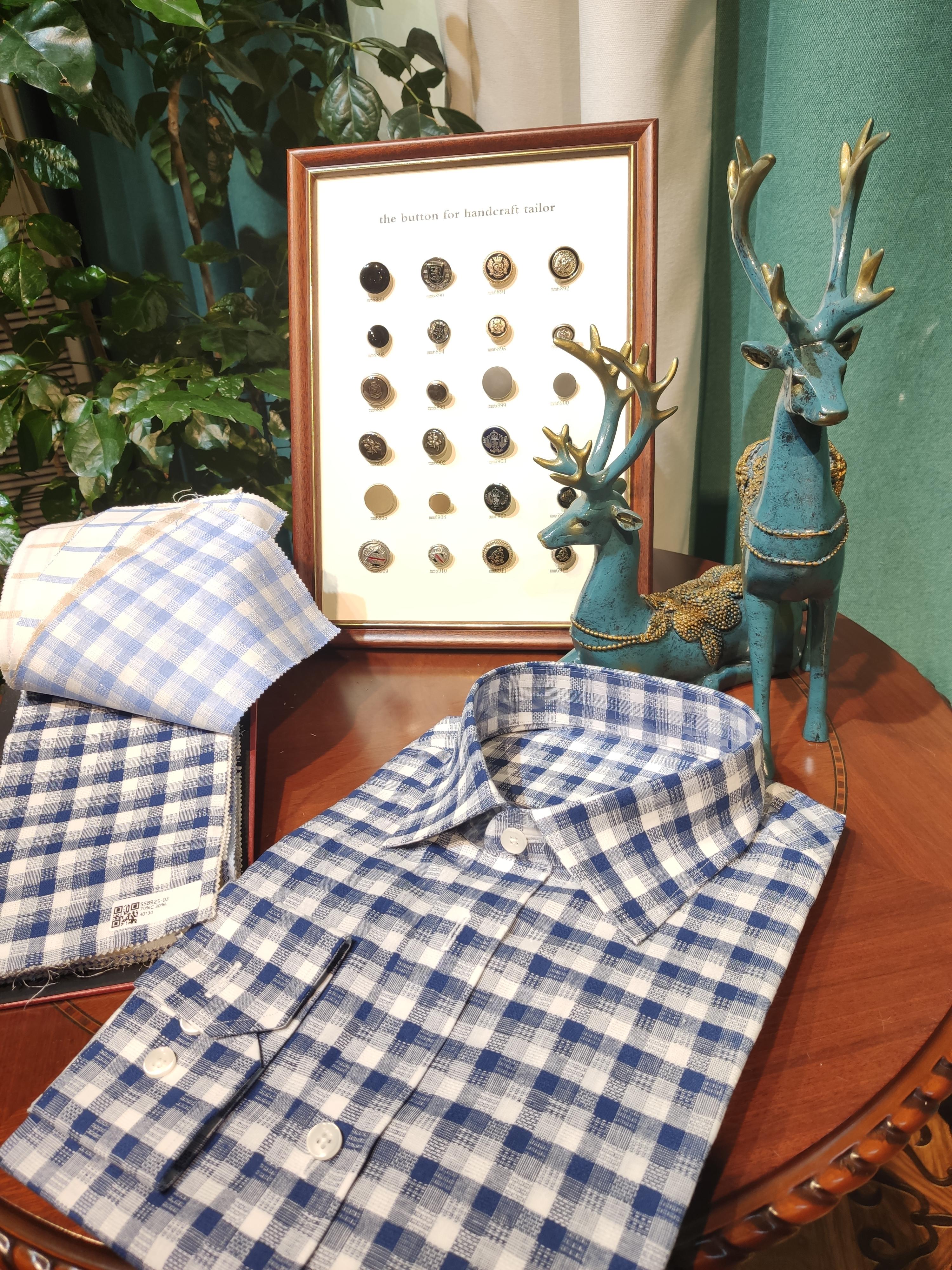 【绅仕西服定制】定制刺绣棉麻衬衣