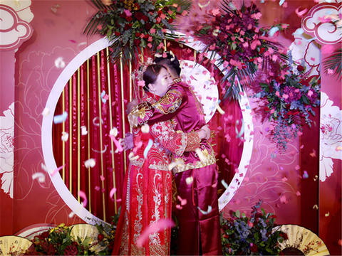 【密云爱诺婚礼】室内新中式红色复古大气仪式感婚礼