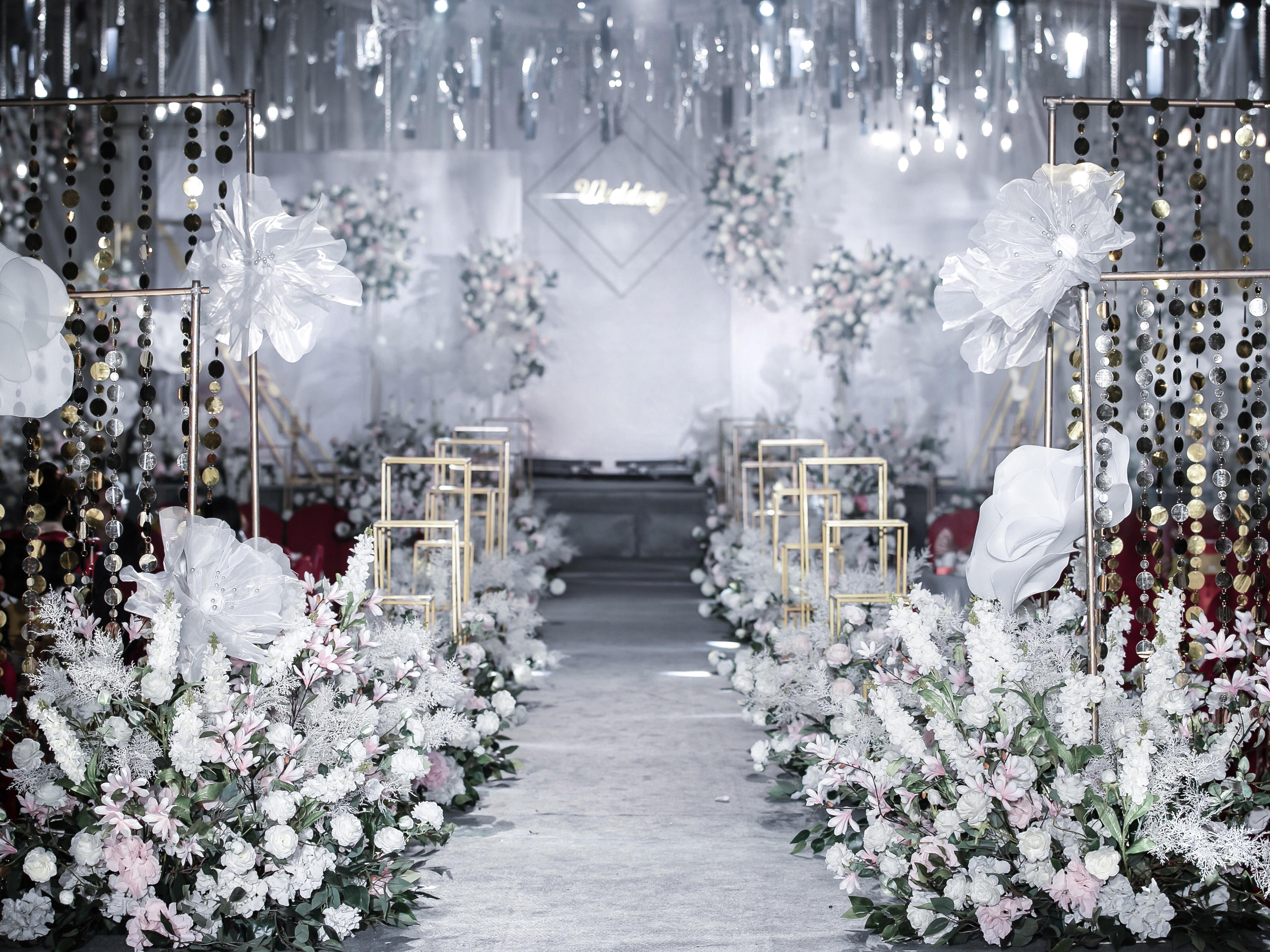 【蓝慕婚礼】银白撞色|简约INS