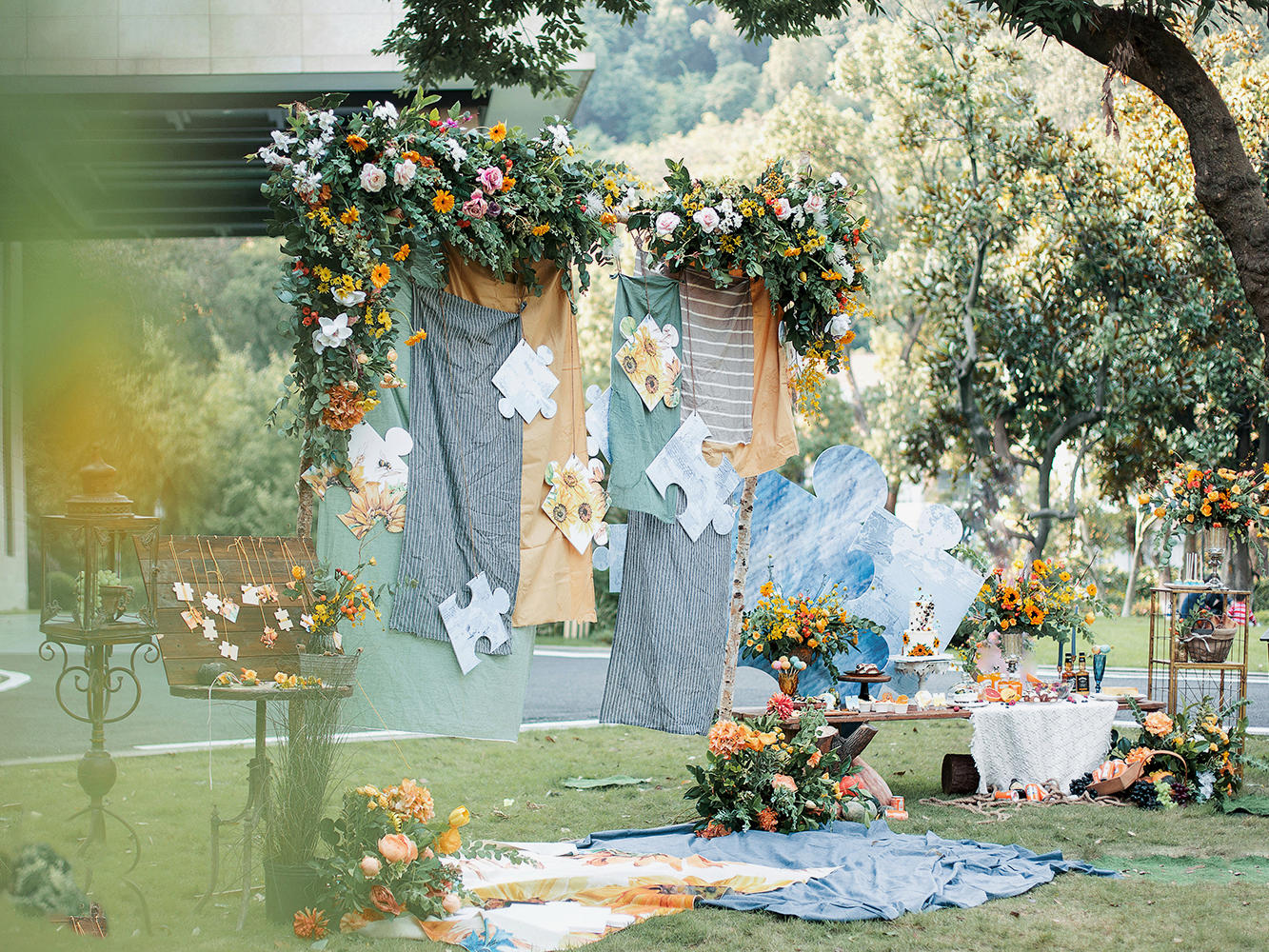 【安格婚礼】波西米亚风的原始婚礼派对