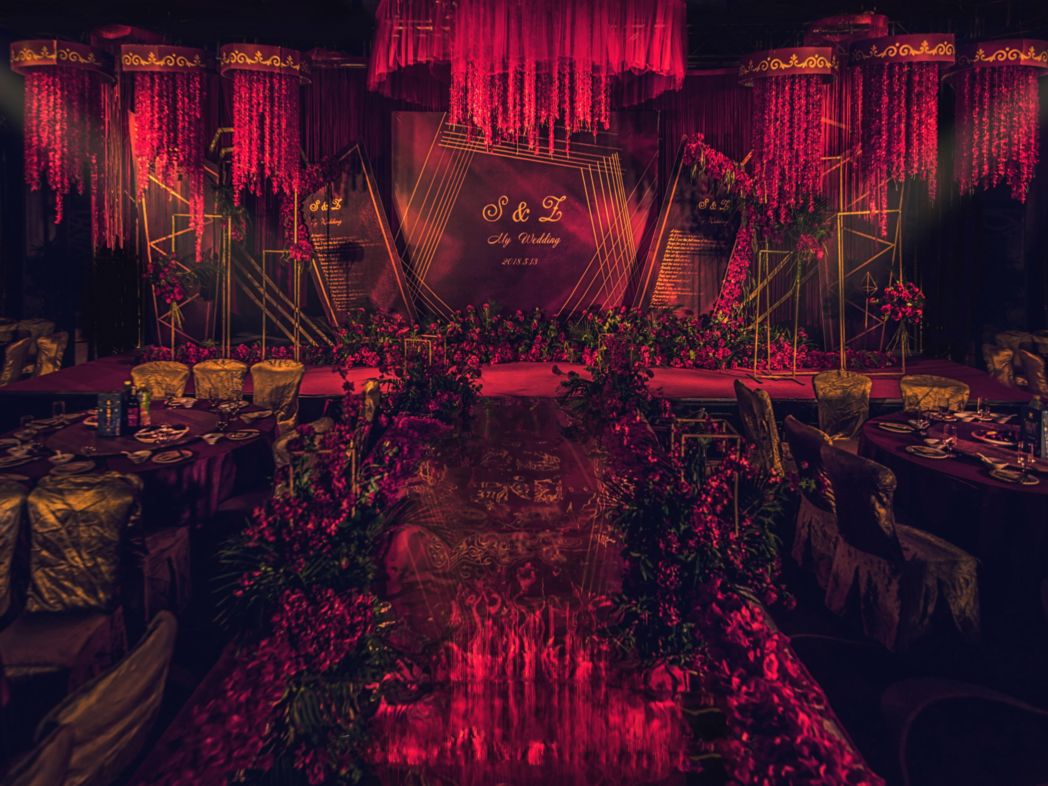 【万紫千红婚礼】大气红色复古风