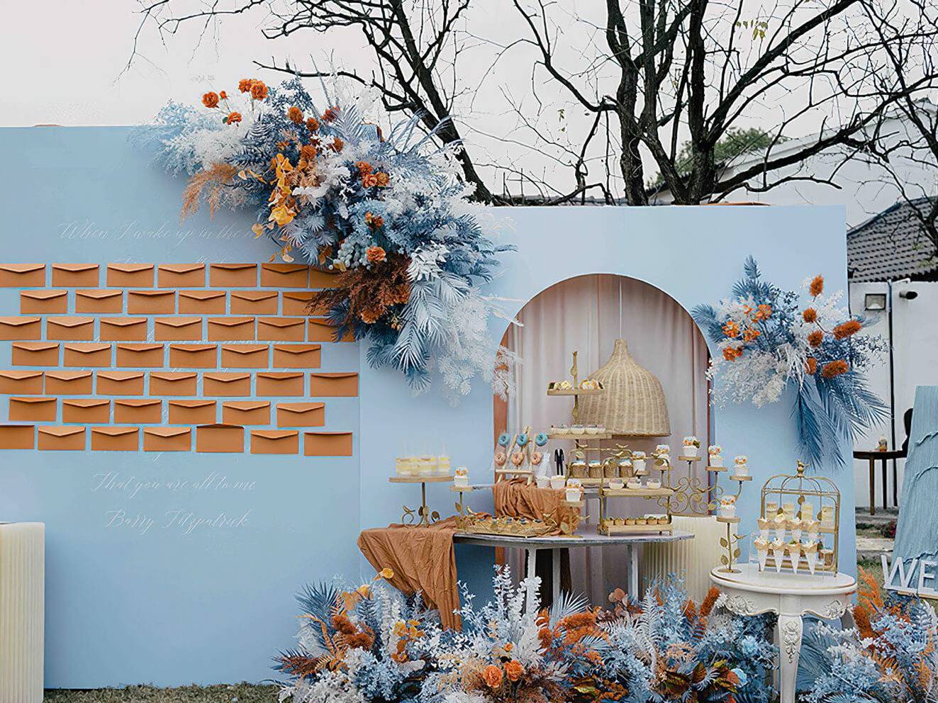 天美婚礼-唯美蓝色系户外婚礼