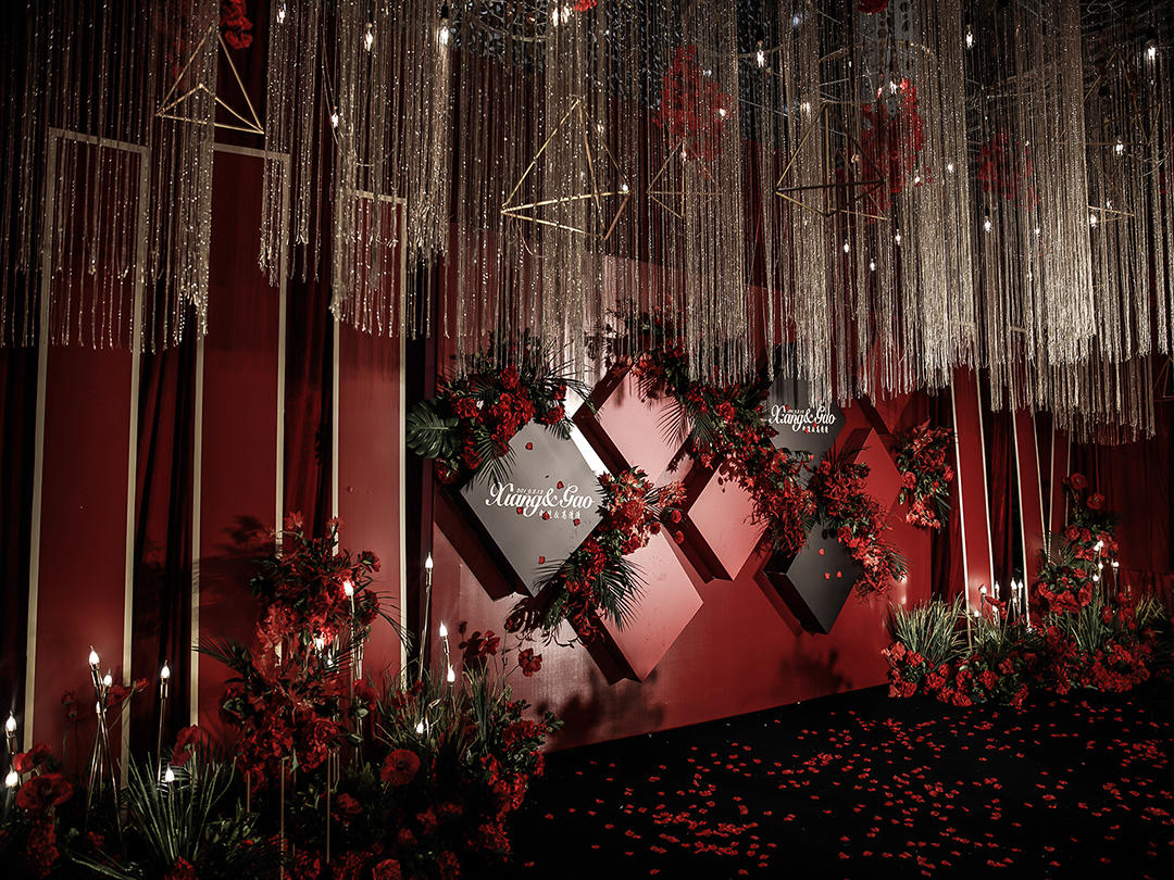 【美若丹尔】最热门黑红撞色金属风系列婚礼