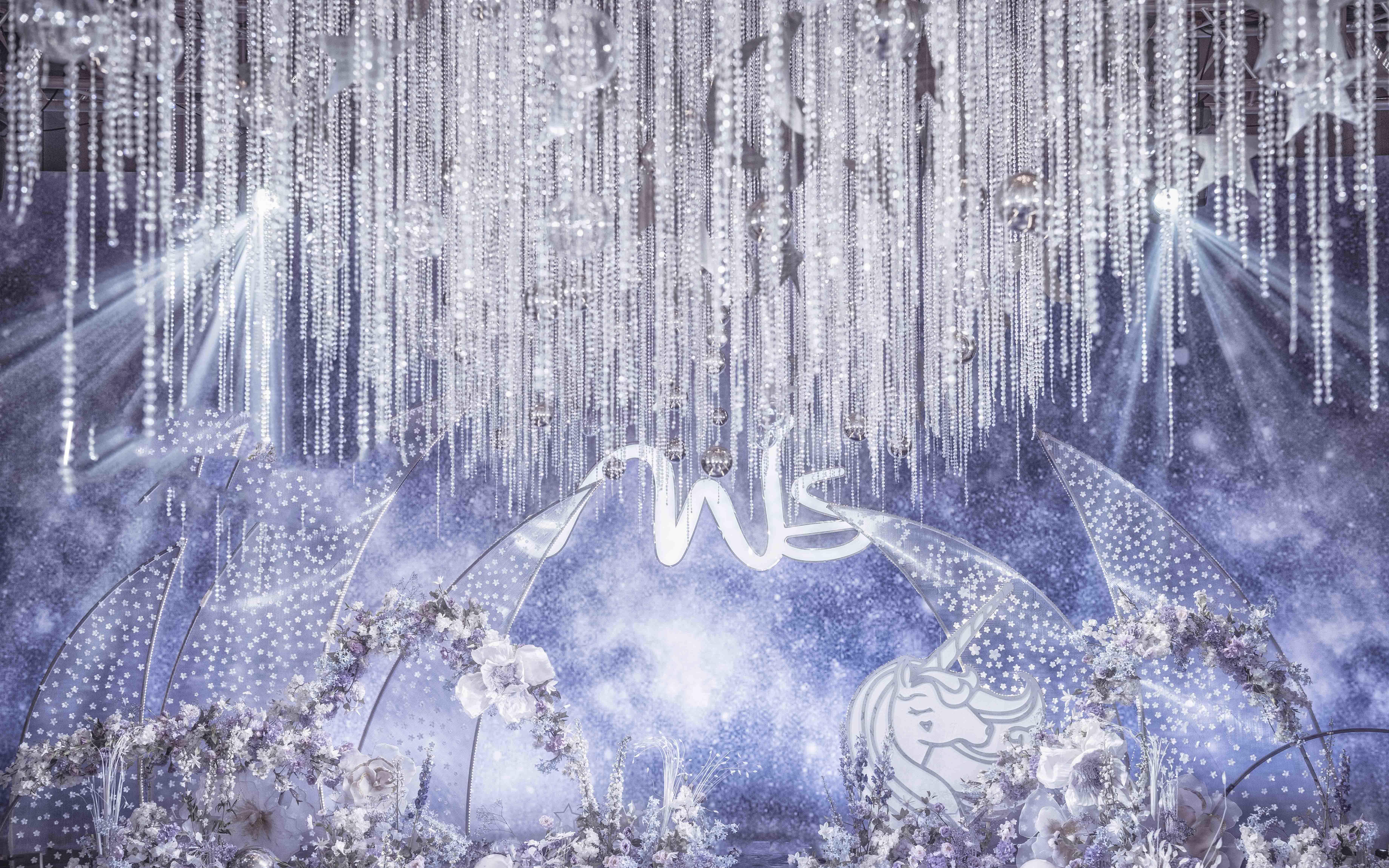 【反射光婚礼】紫白色梦幻婚礼