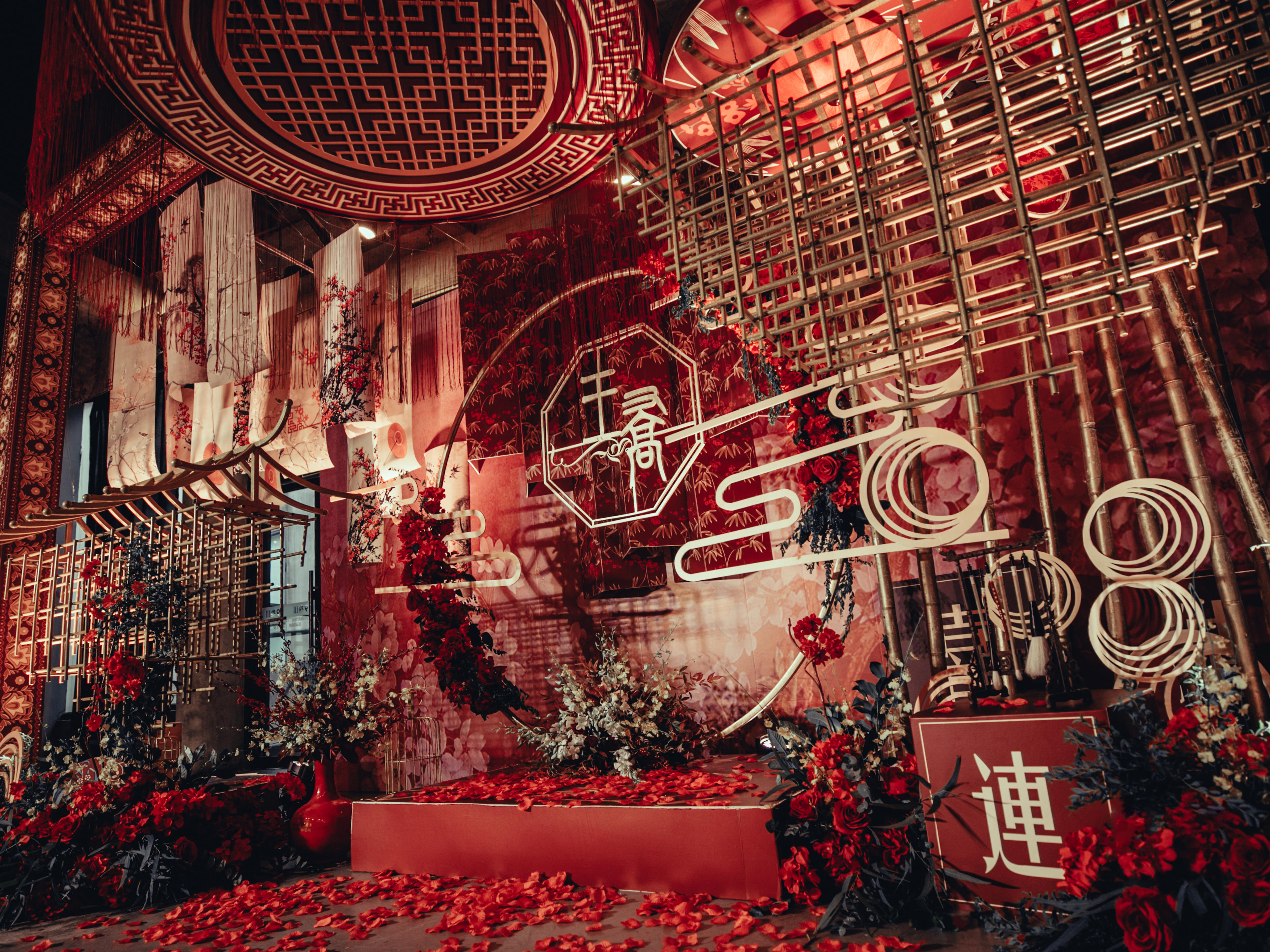 栢悦2019中国红新中式婚礼 仪式感强 简单时尚