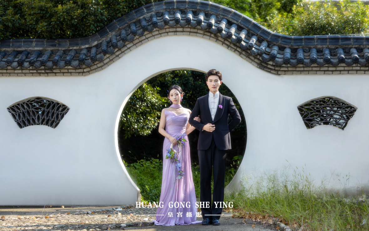 💜紫气东来|被这组新中式婚纱照美到窒息