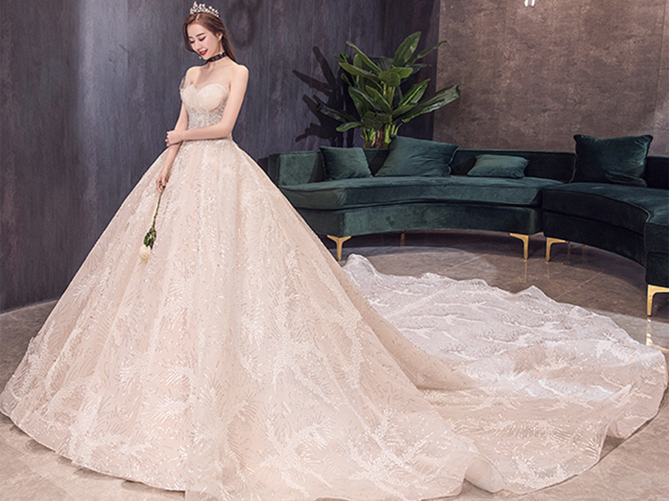 【Domi高级婚纱】3件套租赁主纱+礼服+中式