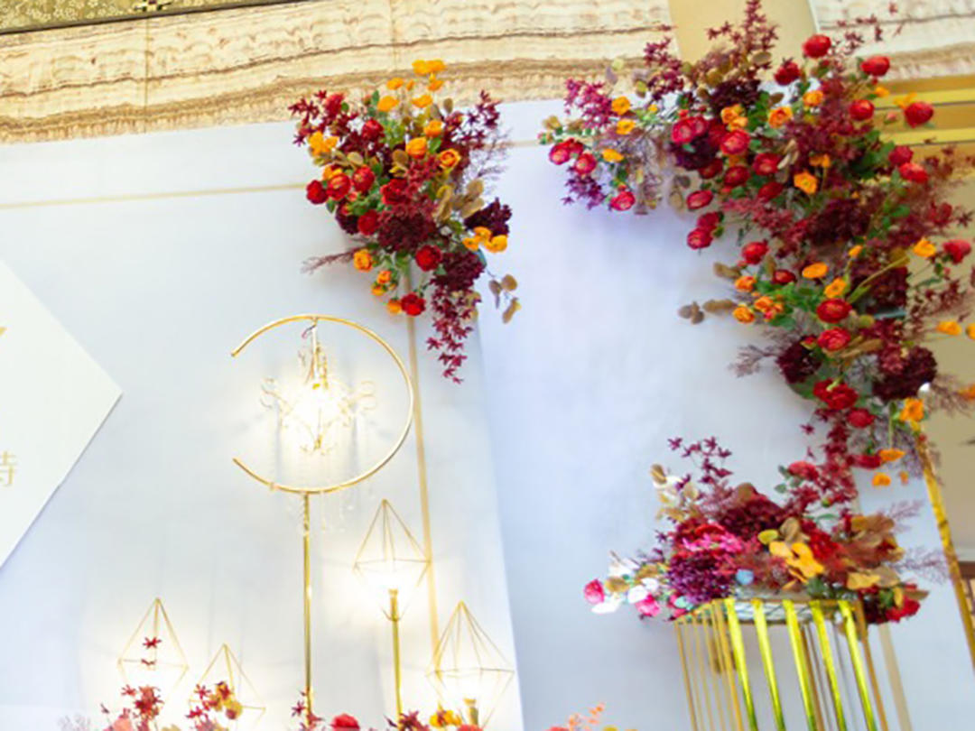 橙红流行婚礼色，简直不要太好看！ 