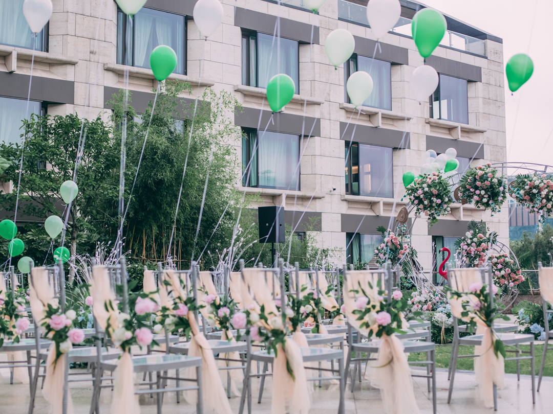 【恒美】ins风火烈鸟户外小清新婚礼|圣和府邸