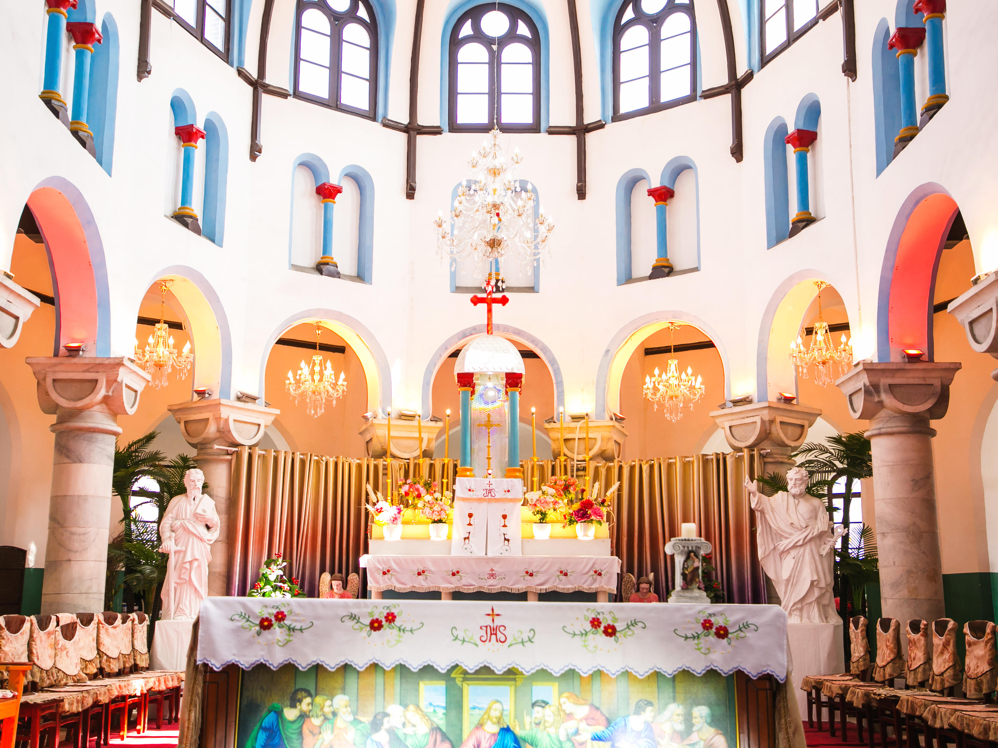 保定天主教堂婚礼—盟约套系，送颁发证书仪式