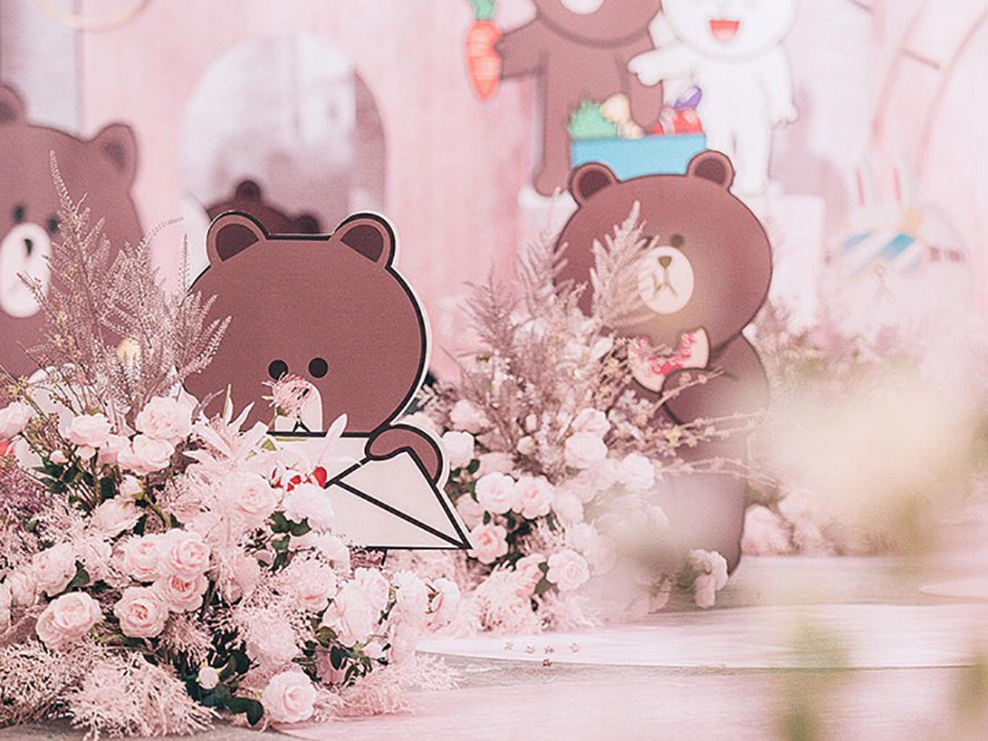 卡通创意主题婚礼，一价全包