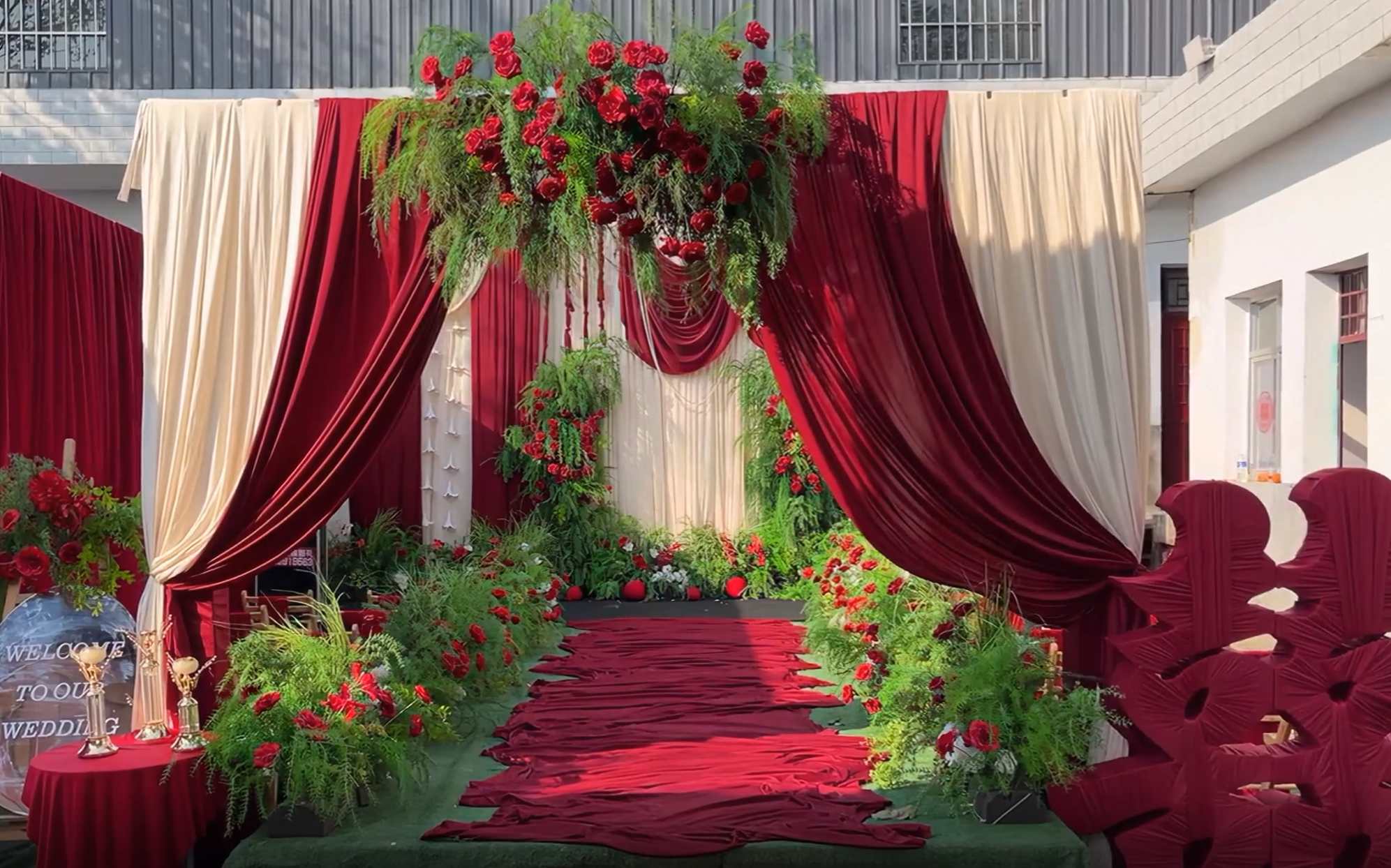 【爱唯婚礼】布幔野生风庭院婚礼