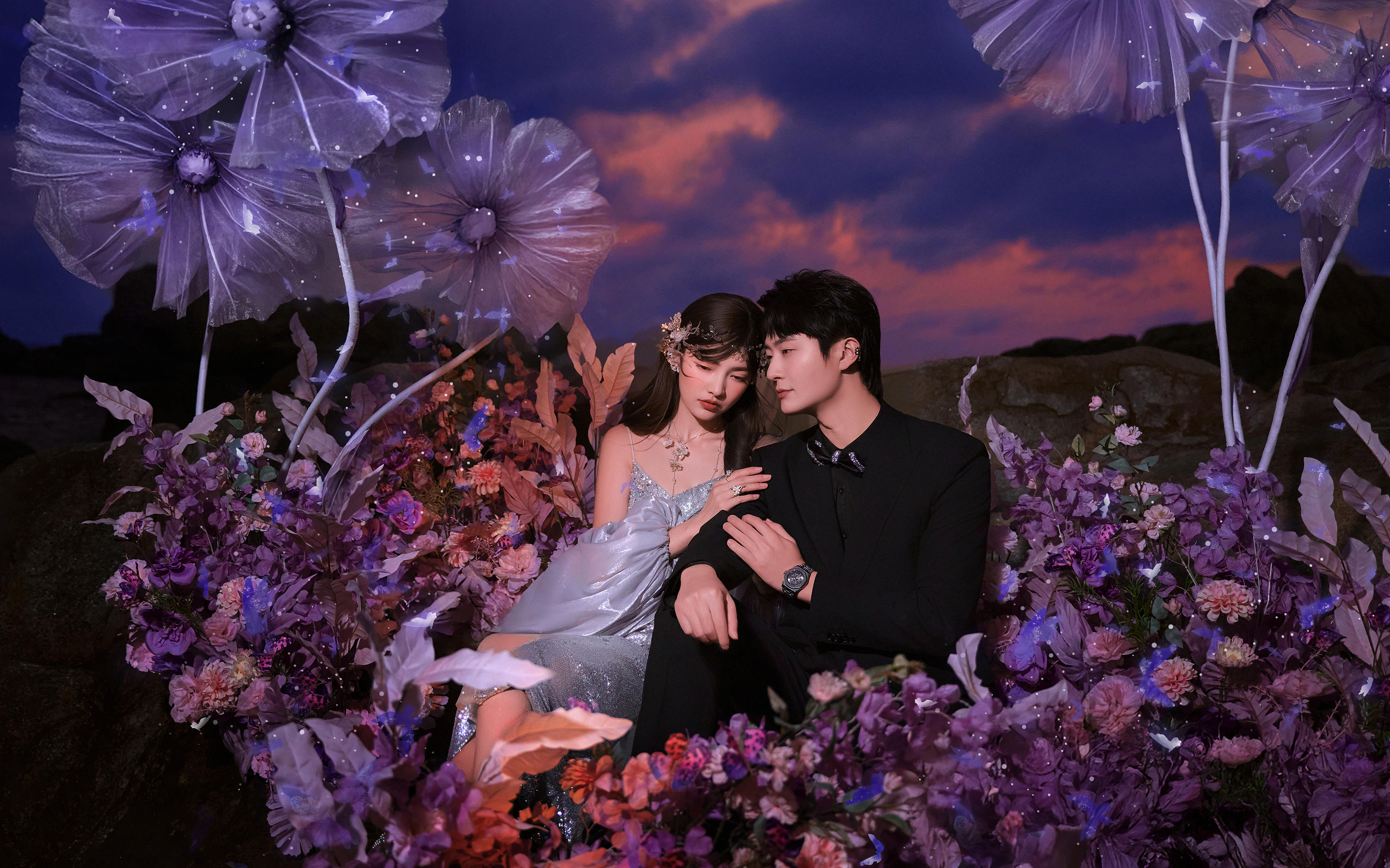 海浪撞上三亚婚纱照的瞬间｜高级感拉满