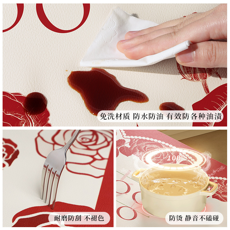 床頭柜蓋布皮革婚房裝飾墊子