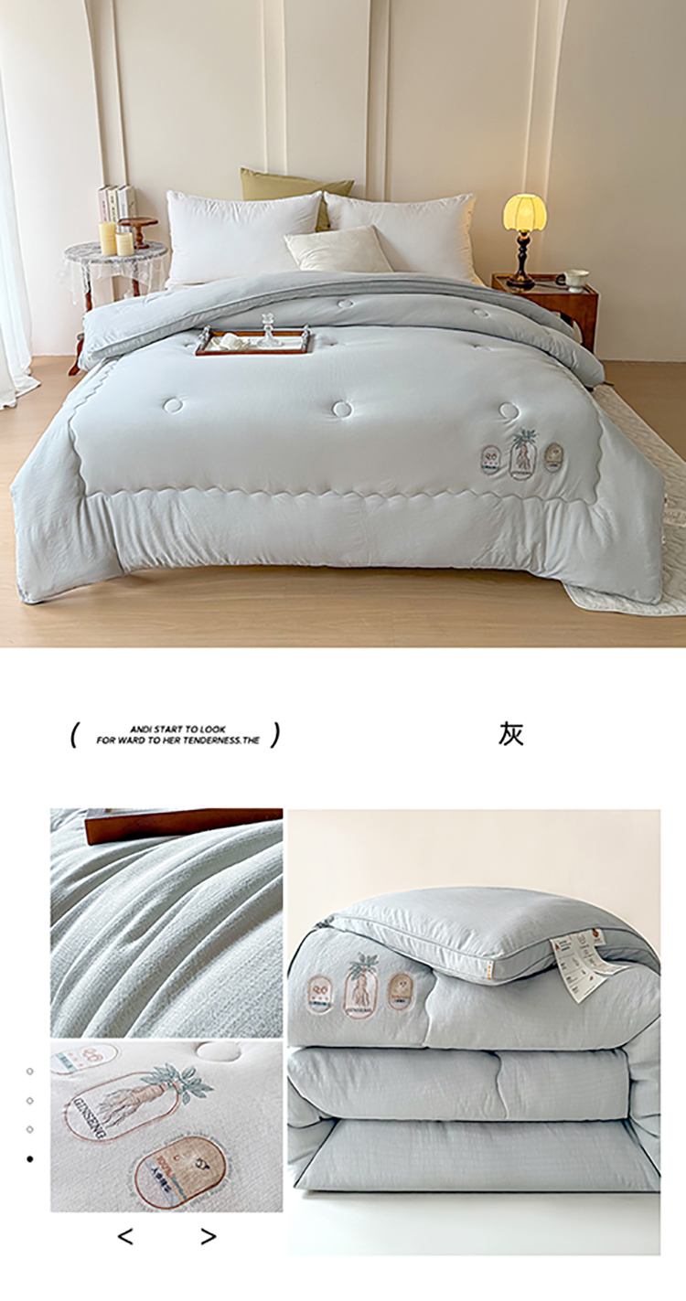 2025新款提花立體大豆纖維冬被棉被芯