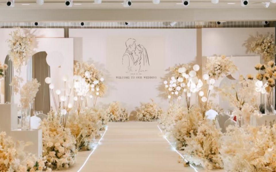 浪漫婚礼定制-香槟色简约