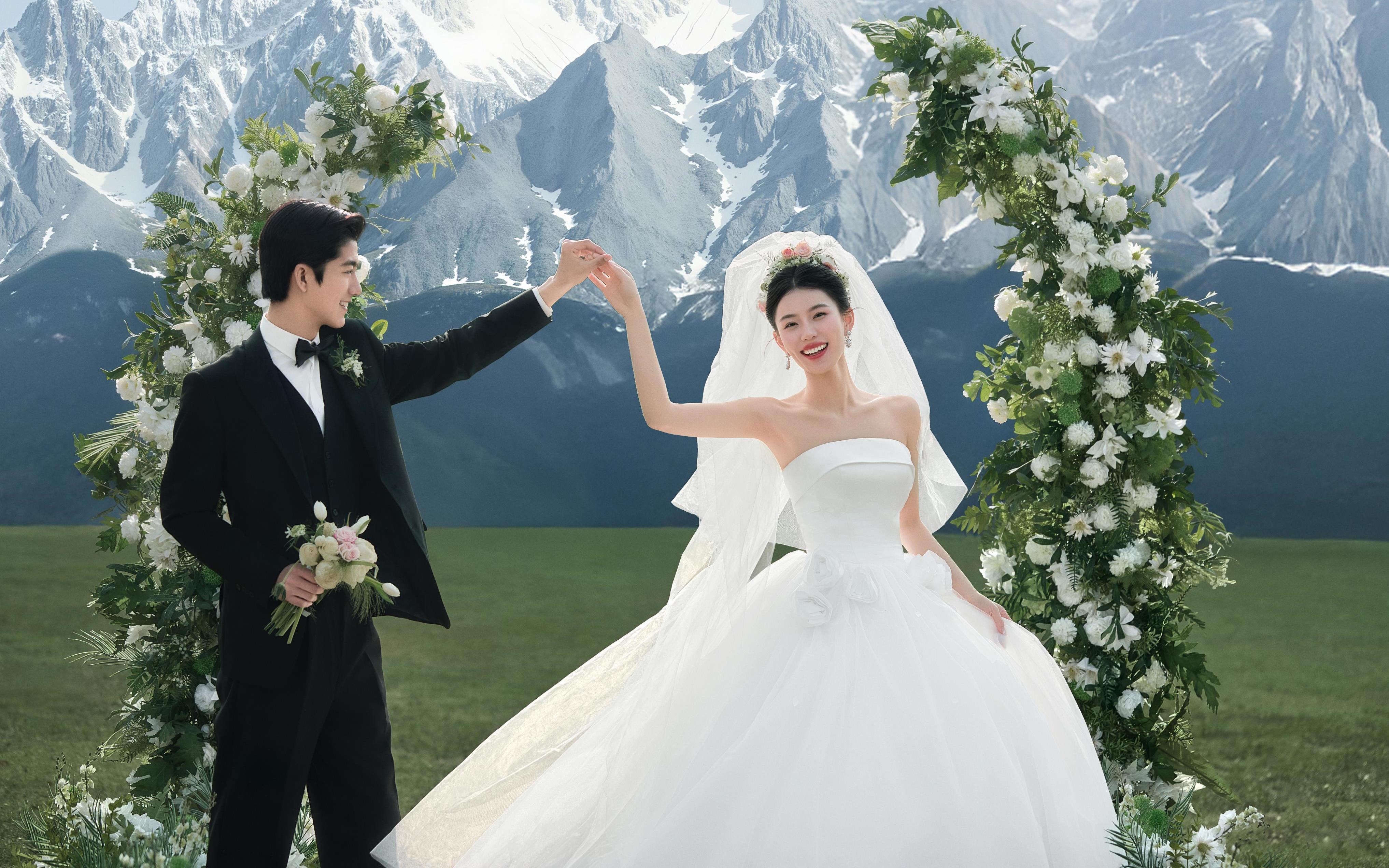 “那就祝福我吧”超有仪式感的婚纱照🌿