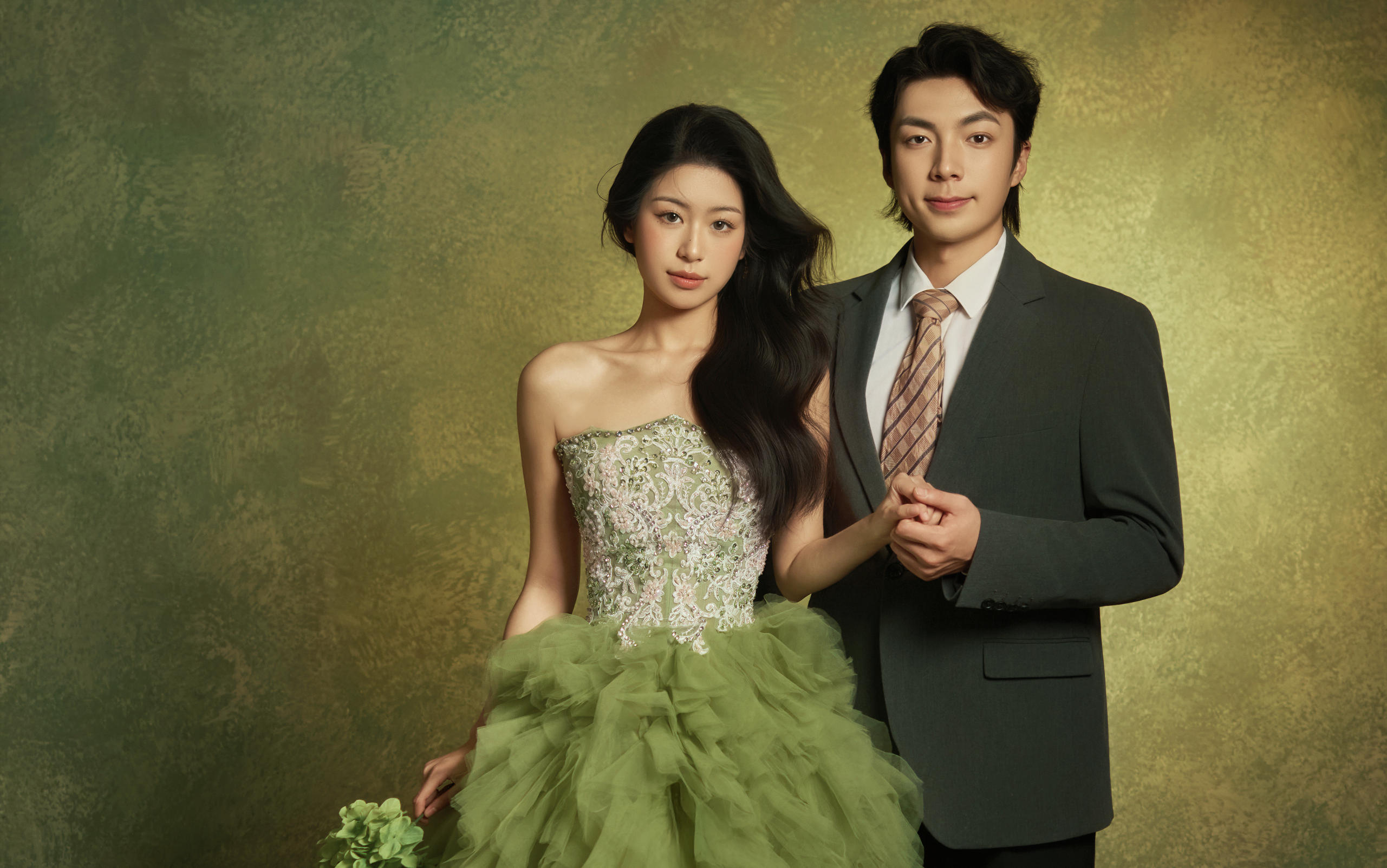 復(fù)古油畫禮服