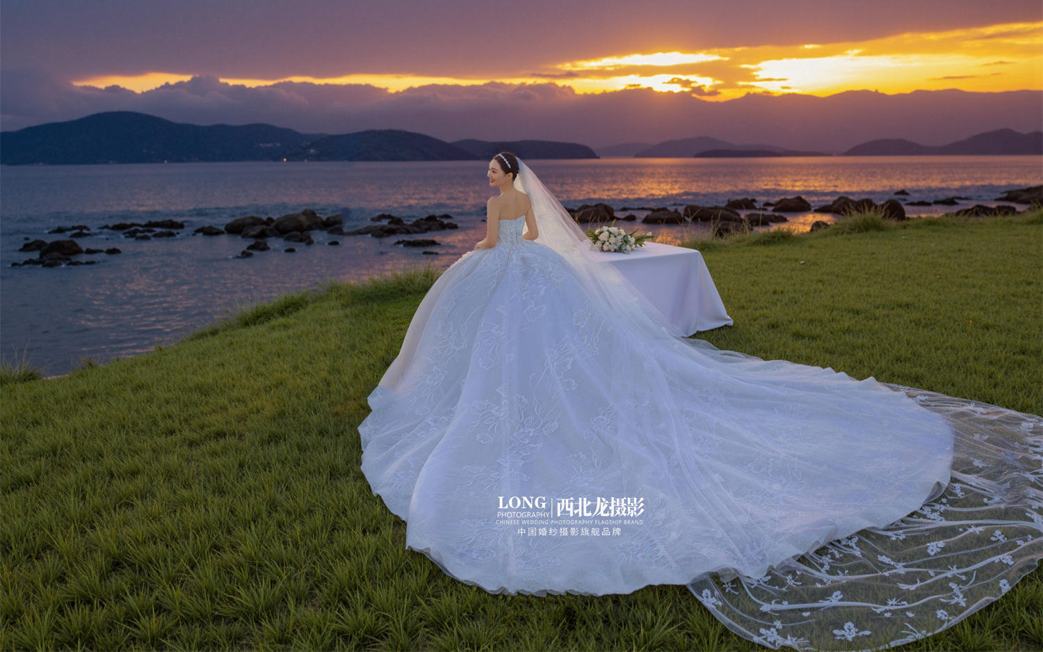 湖邊夕陽儀式感婚紗照??氛圍感直接拉滿！