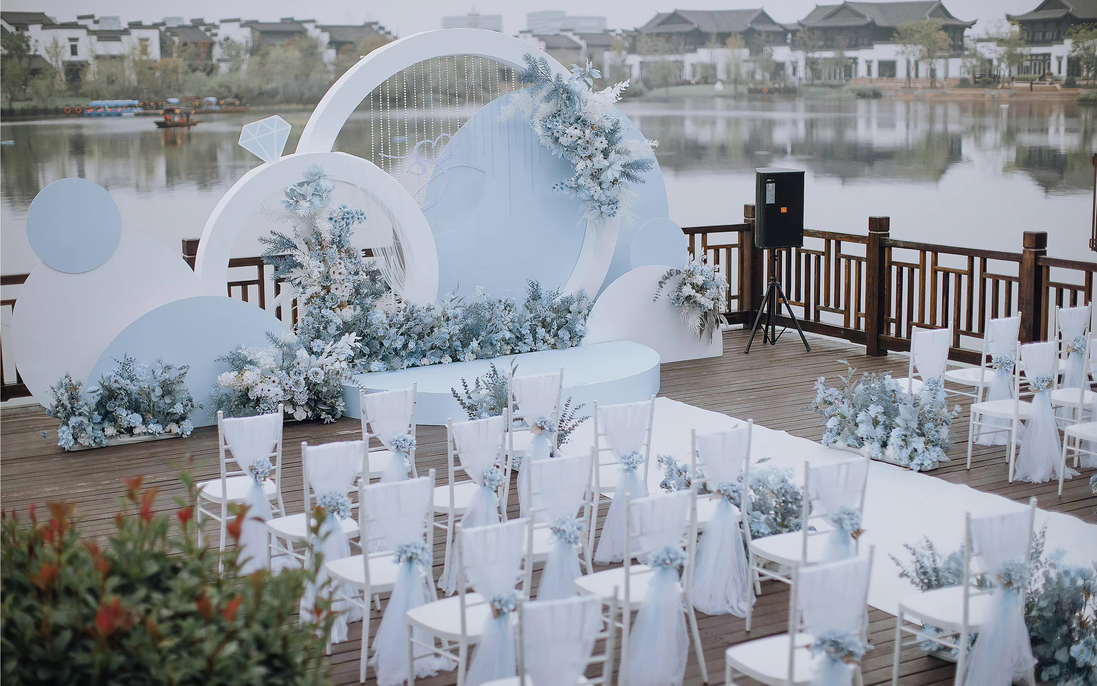  小预算婚礼苍南婚礼策划婚庆淡蓝色浪漫系婚礼
