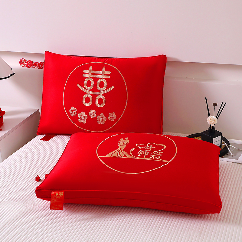 新款大红枕头婚庆枕芯