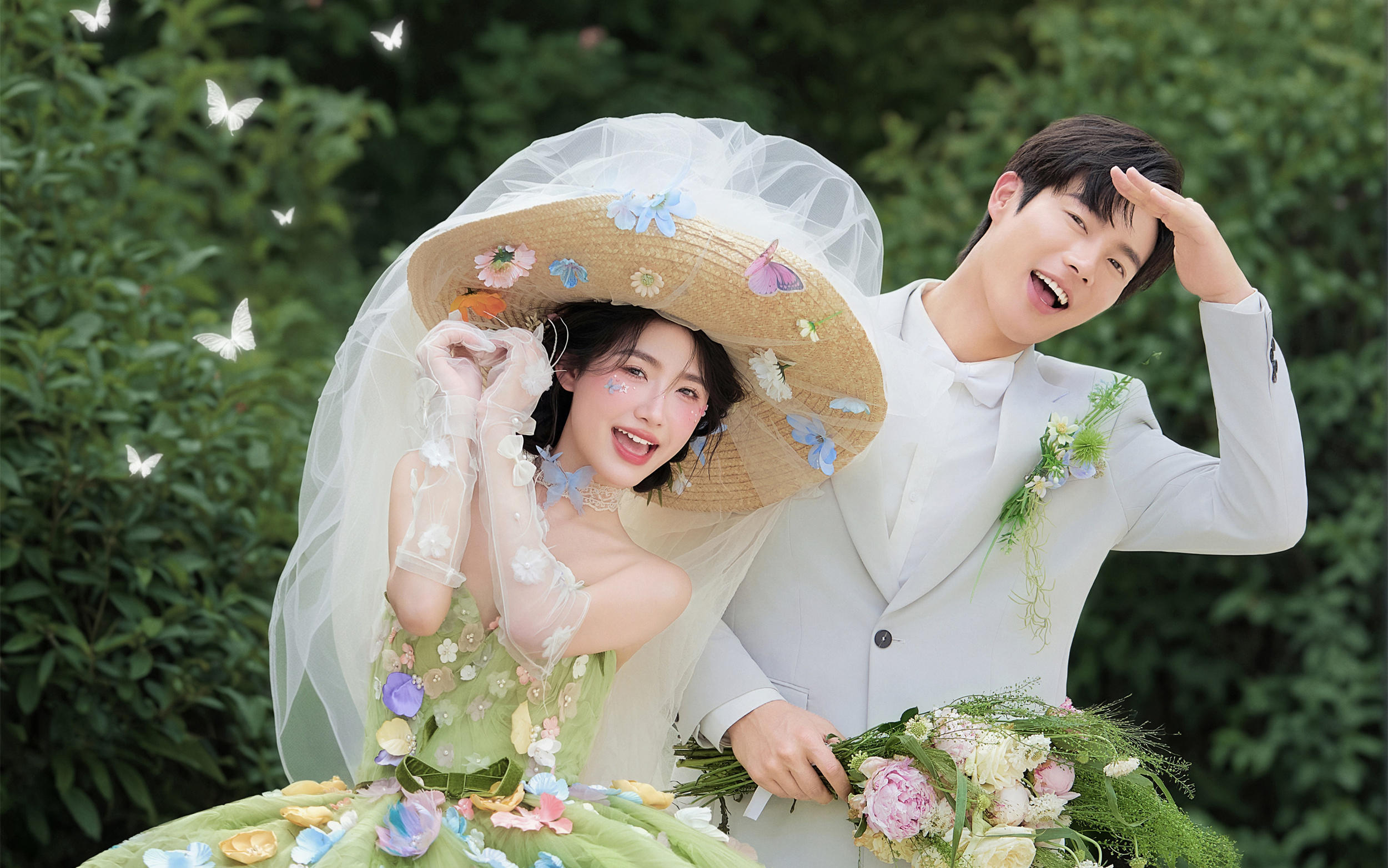 绿野仙踪婚纱照🧚🏻‍♀️见到真的花神公主啦