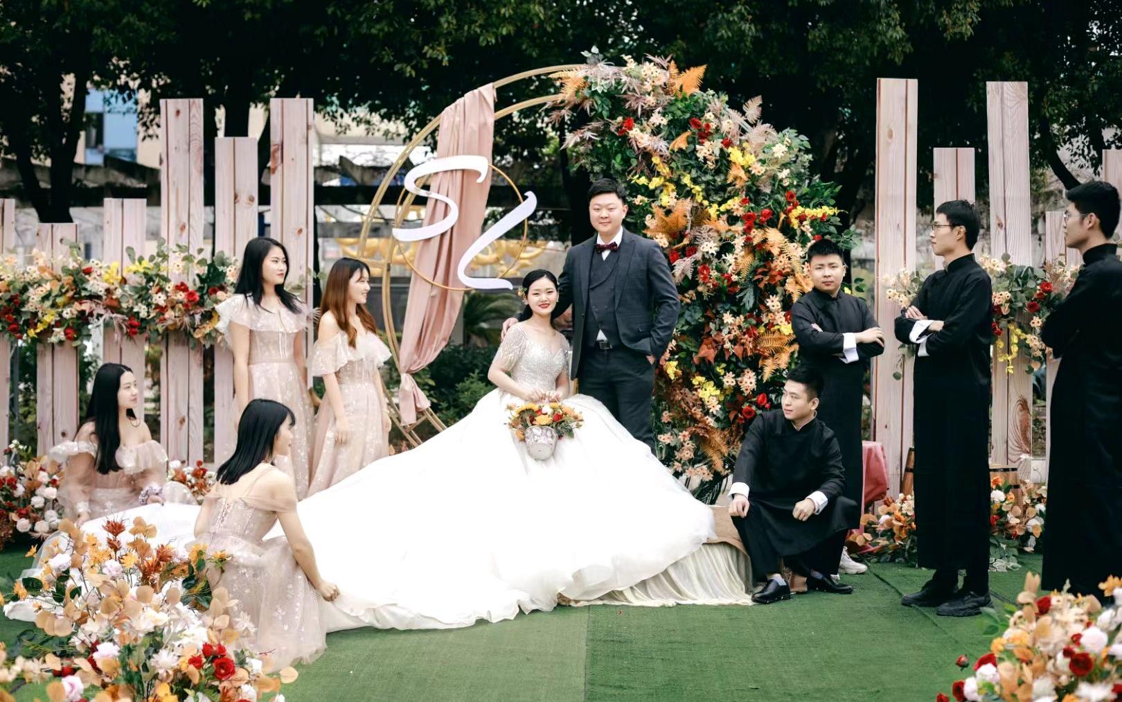 温馨浪漫的随州宾馆户外婚礼婚礼